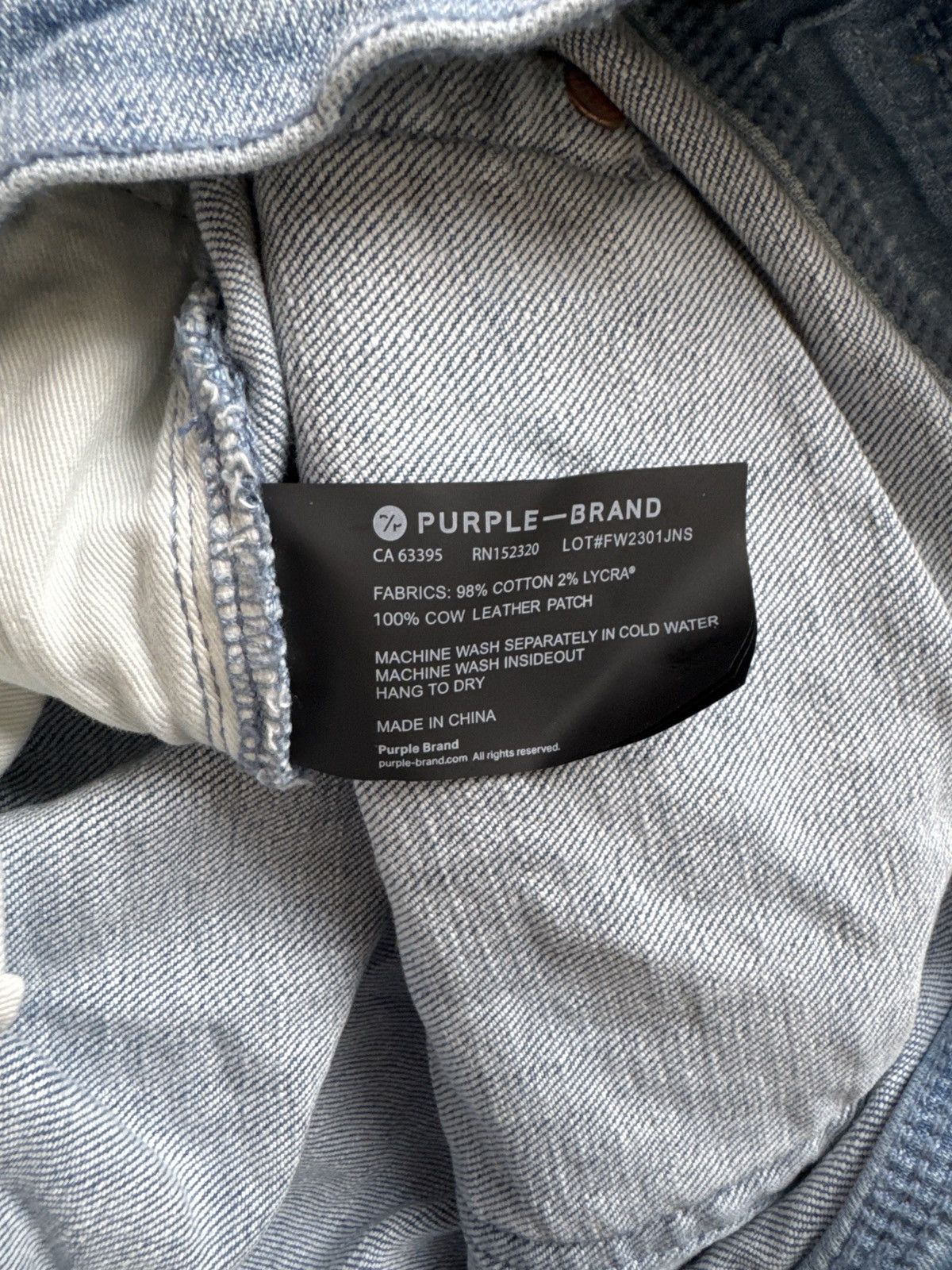 Purple Brand Purple Jeans P001 (Skinny) Size US 40 / EU 56 - 9 Thumbnail