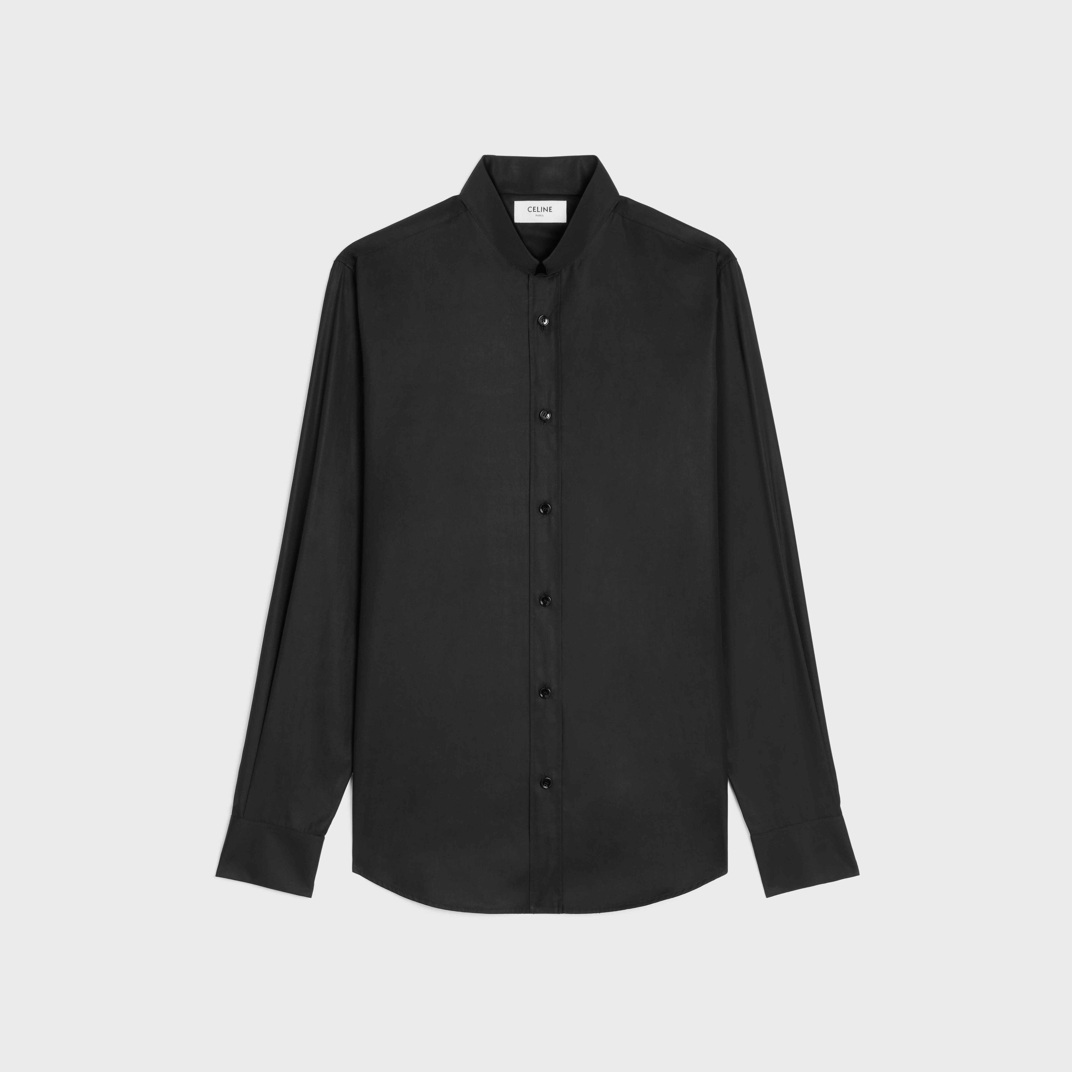 Celine o1bcso1str0925 2C913091F Loose Shirt in Black Size US M / EU 48-50 / 2 - 1 Thumbnail