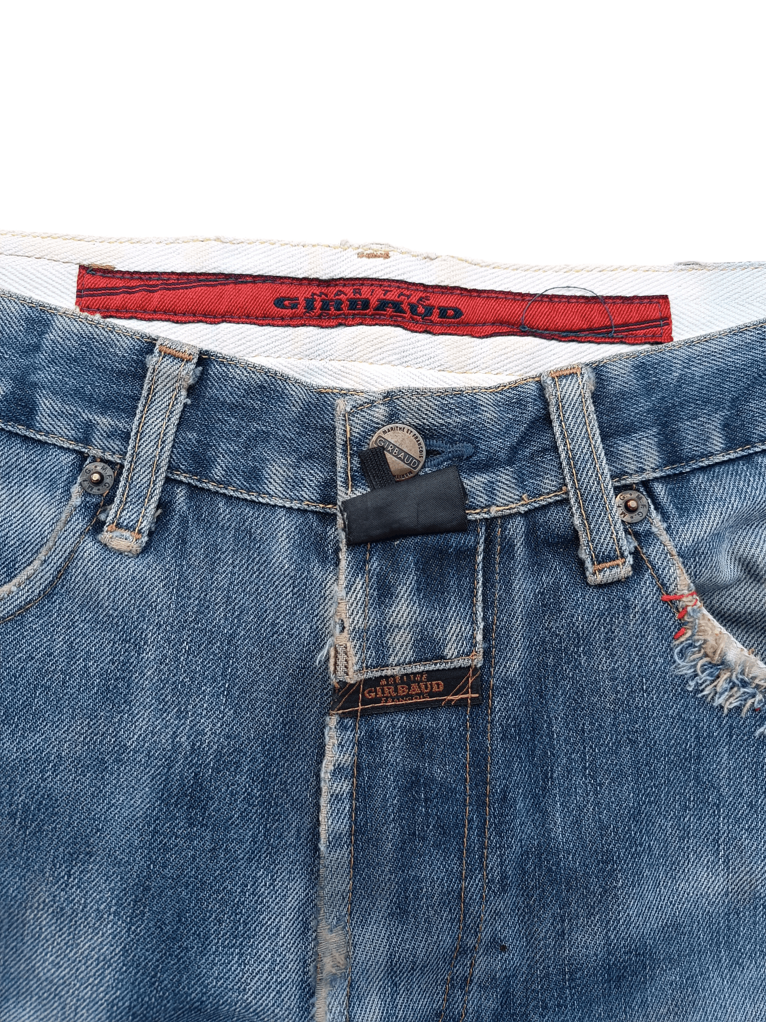 Marithe + Francois Girbaud × Vintage Marithe Francois Girbaud Stoned Washed Rips Distress Jeans Size US 30 / EU 46 - 10 Thumbnail