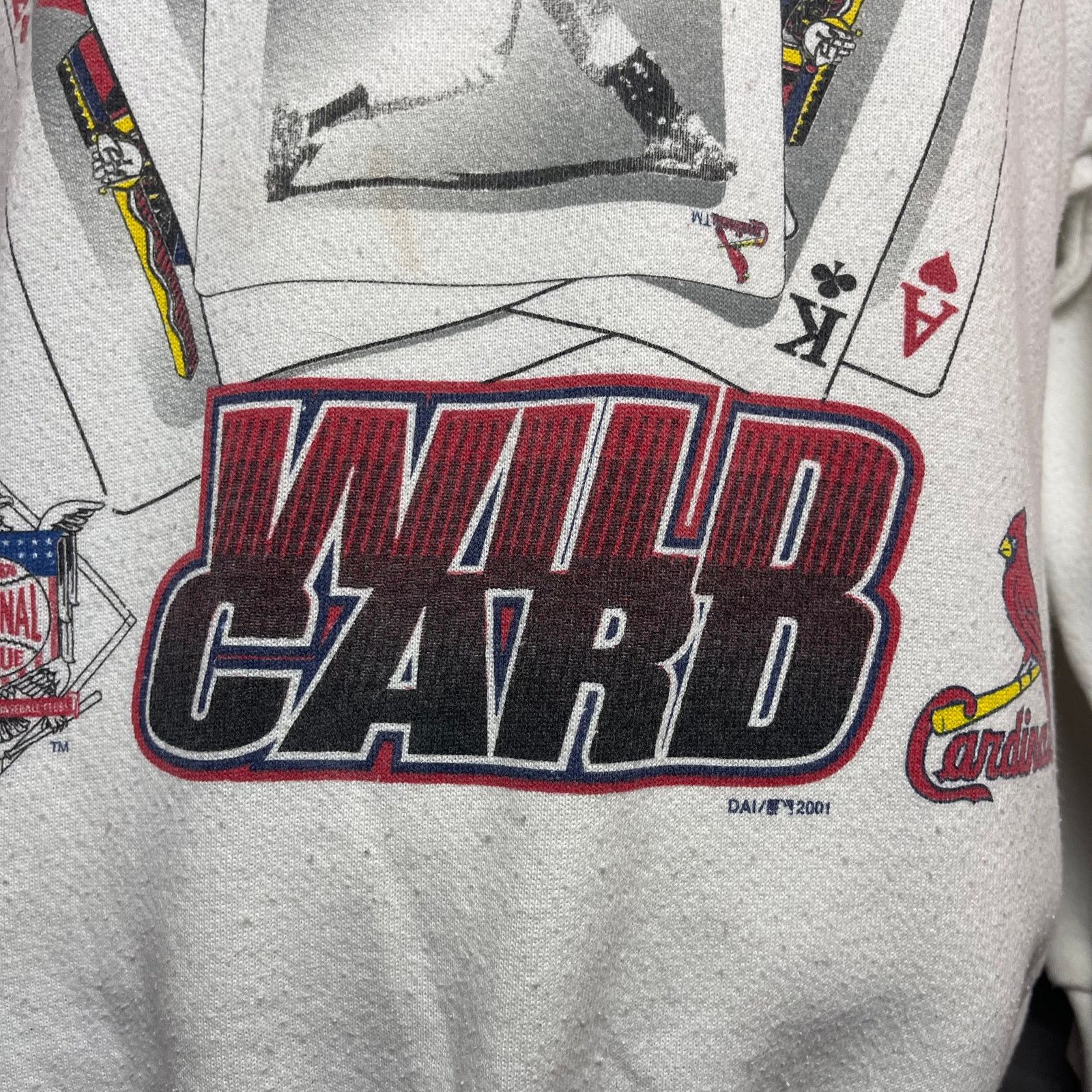 Vintage Vintage St. Louis Cardinals 2001 Wild Card NL MLB Crewneck Size US M / EU 48-50 / 2 - 3 Thumbnail