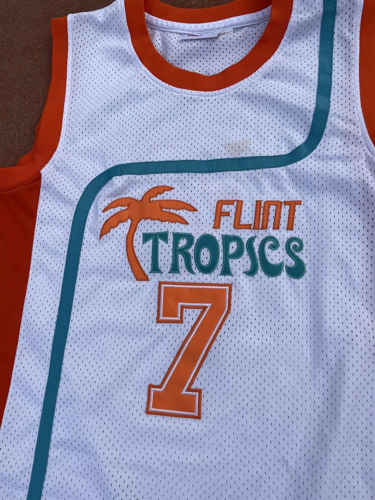 Mitchell & Ness Vintage Y2K Flint Tropics Will Ferrel Coffee Black Jersey Size US L / EU 52-54 / 3 - 3 Thumbnail