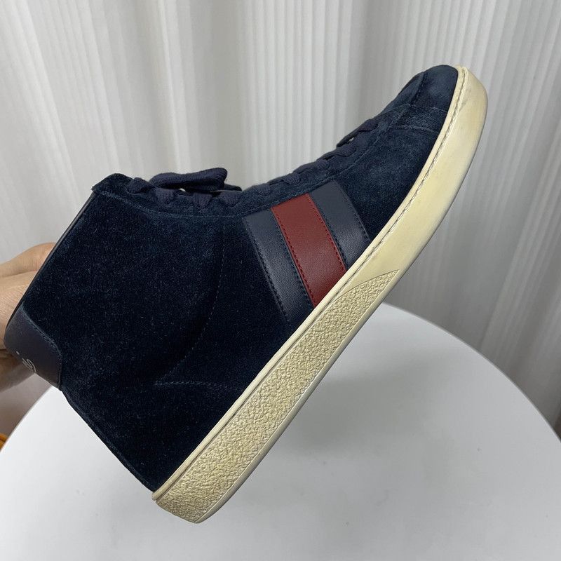 Gucci Gucci Suede High-Top Sneakers for Men - Size US 7.5 / EU 40-41 - 6 Thumbnail