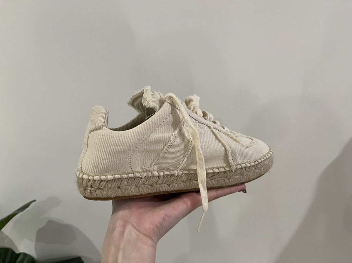 Maison Margiela Maison Margiela Cream Canvas Replica Espadrille Sneakers Size US 4 / IT 34 - 3 Thumbnail