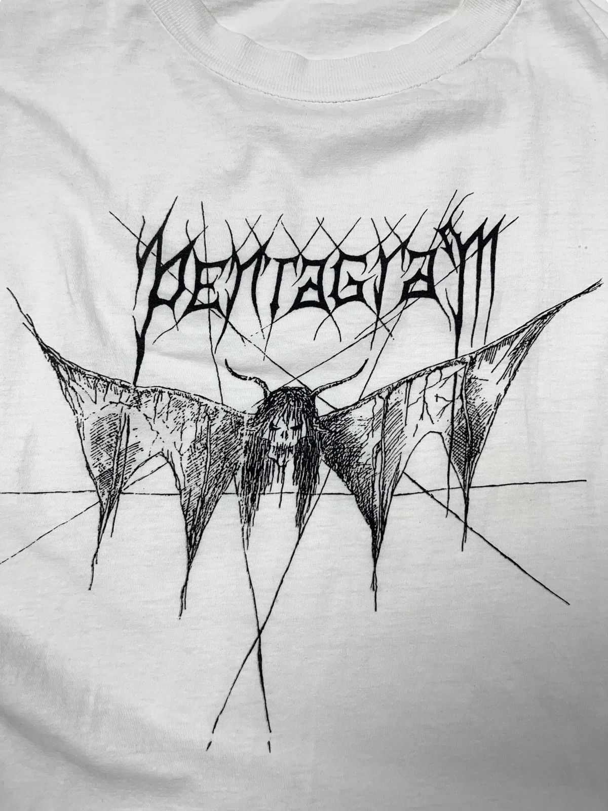 Band Tees Vintage 80s Pentagram Chile Fatal Prediction Death Metal Tee Size US XL / EU 56 / 4 - 2 Thumbnail