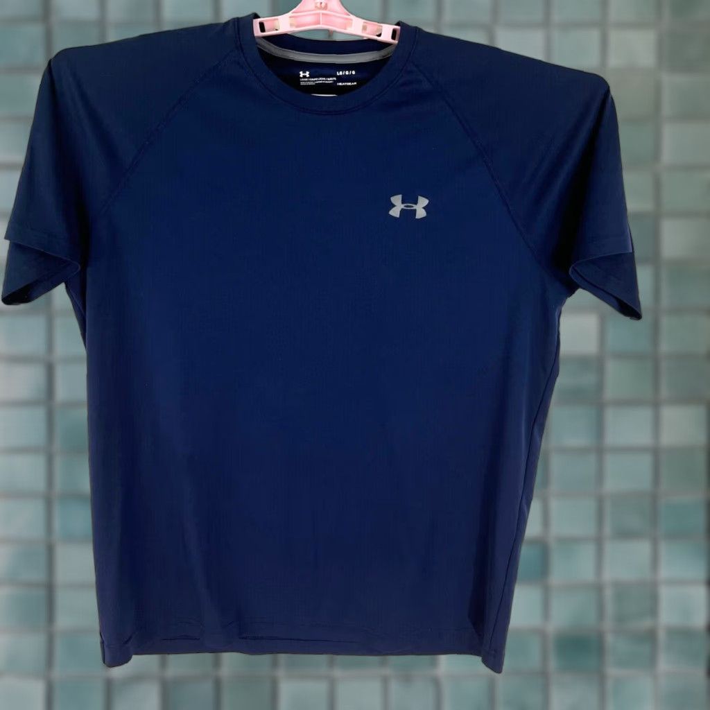 Under Armour Under Armour T Shirt Mens Size L Blue HeatGear Short Sleeve Crew Neck Pullover Activewear Graphic Print Size US L / EU 52-54 / 3 - 1 Thumbnail