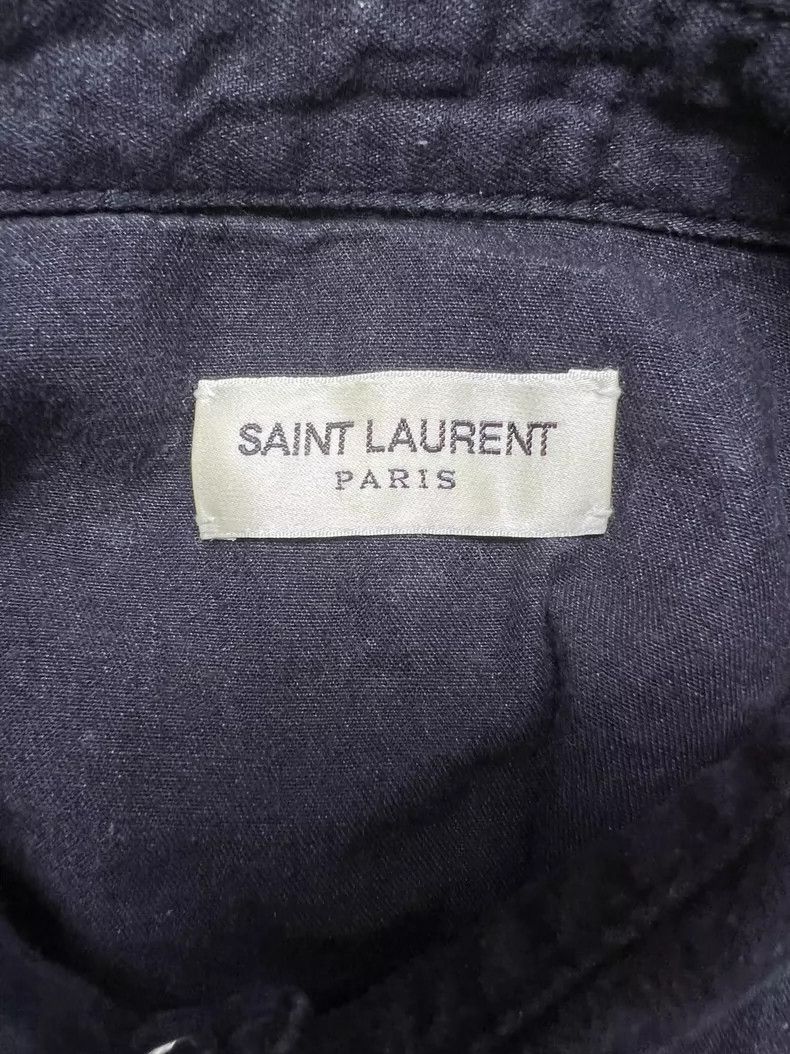 Saint Laurent Paris Saint Laurent 19ss Floral Embroidered Western Shirt 2504-Ne Size US M / EU 48-50 / 2 - 3 Thumbnail
