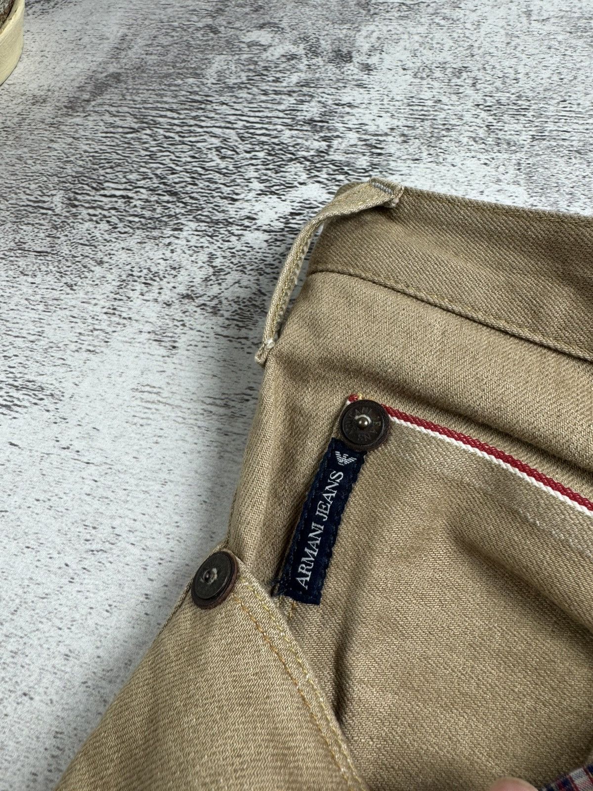 Armani Armani Jeans J45 Regular Fit Stretch Denim W30 L34 Beige GA Men’s Trousers Pants Size US 30 / EU 46 - 15 Thumbnail