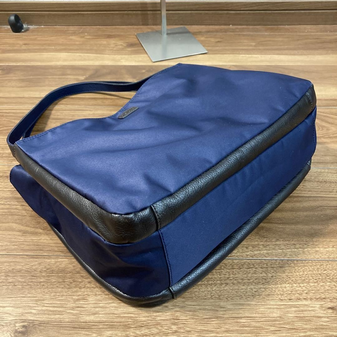 Y's × Yohji Yamamoto Leather Panel Nylon Shoulder Bag Size ONE SIZE - 5 Thumbnail