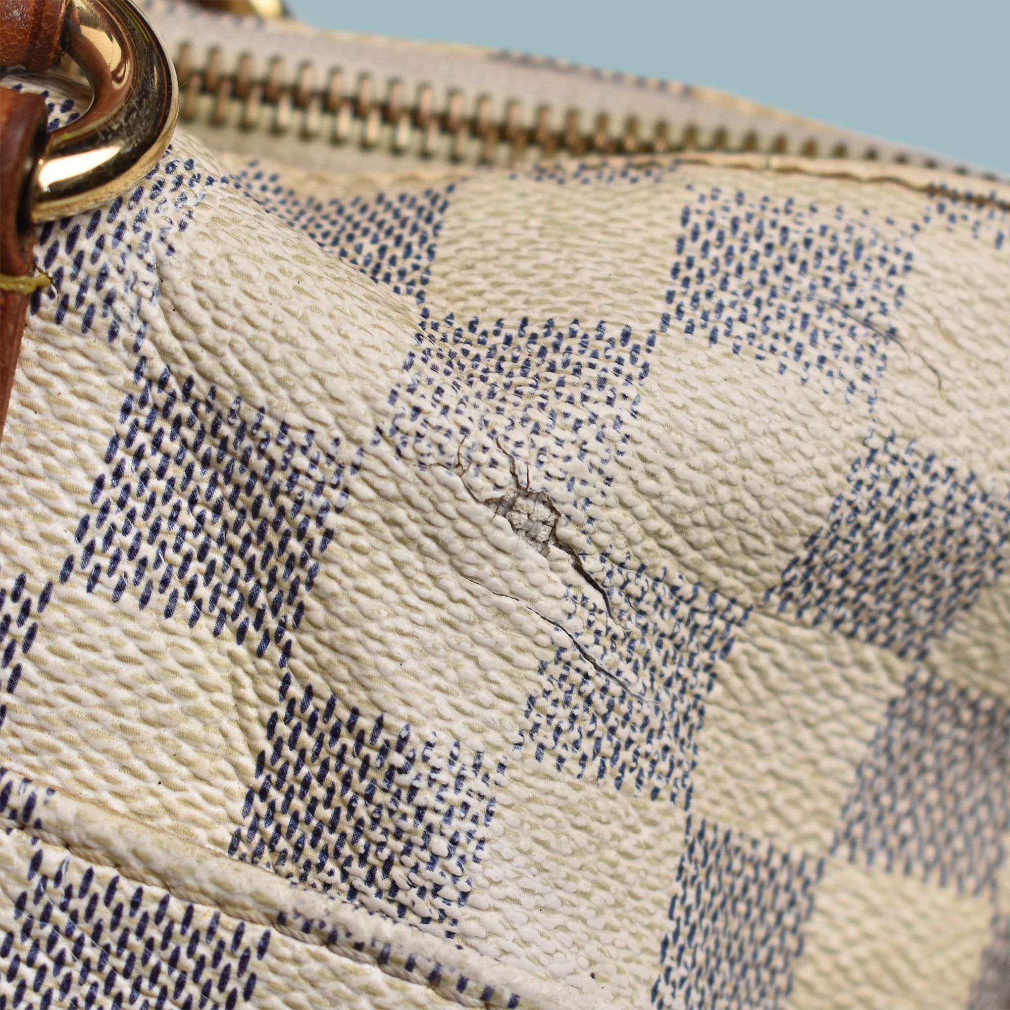 Louis Vuitton LOUIS VUITTON – Totally MM Bag Damier Azur Canvas Tote Size ONE SIZE - 7 Thumbnail