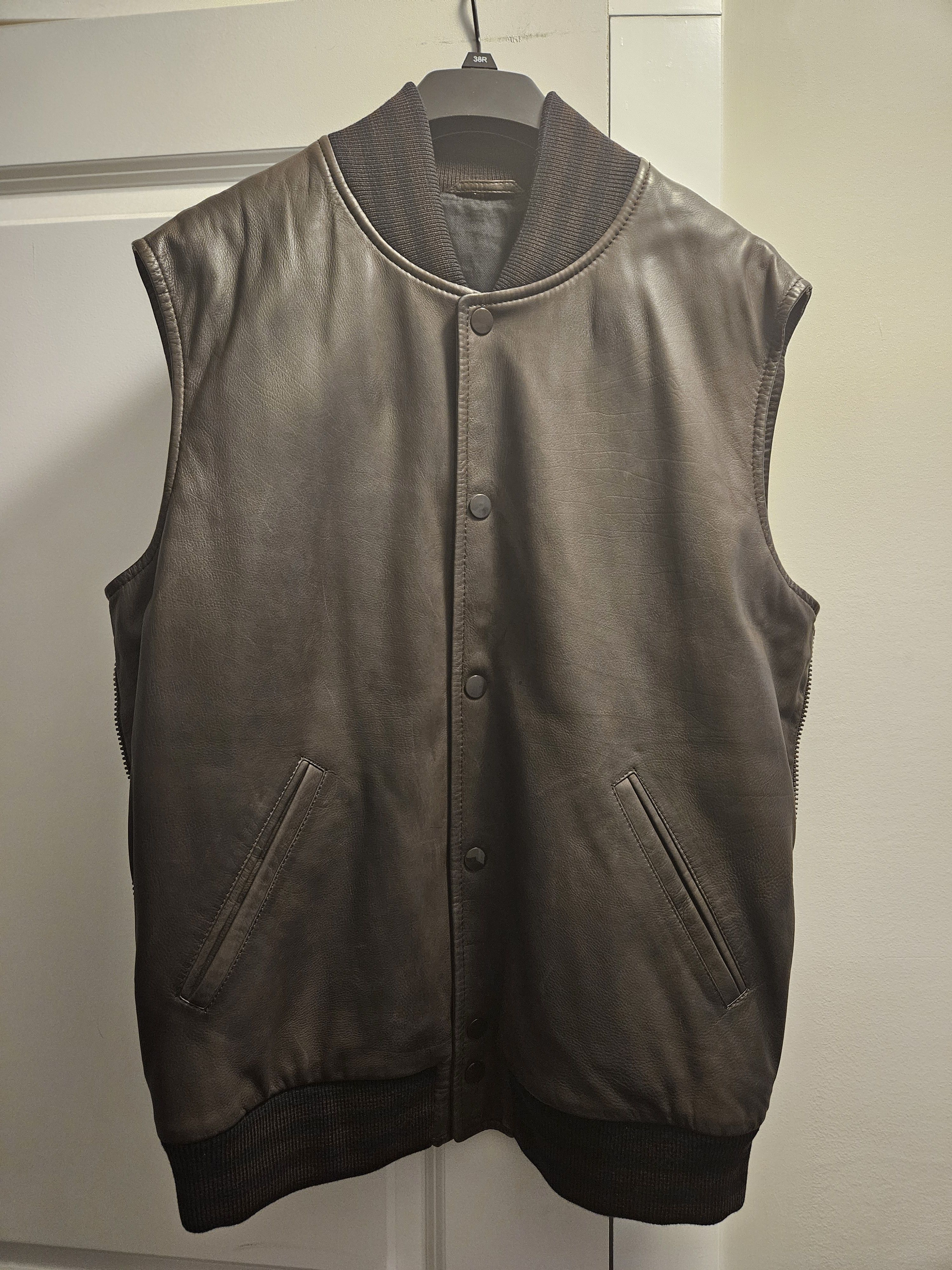 Givenchy Riccardo Tisci Lambskin Leather Bomber Vest Double Jacket Size US L / EU 52-54 / 3 - 11 Thumbnail