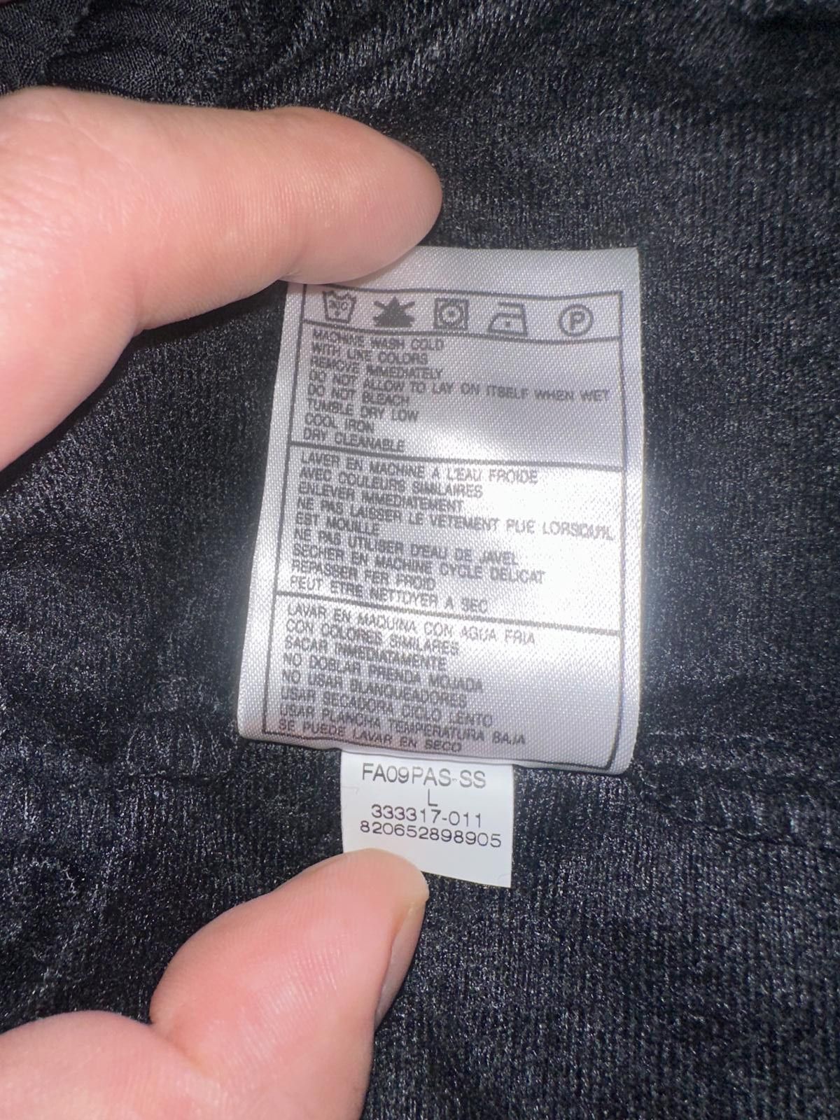Designer VINTAGE Jordan Polyester Black/White Warm Up Track Pants Sample 2008 Size US 34 / EU 50 - 12 Thumbnail