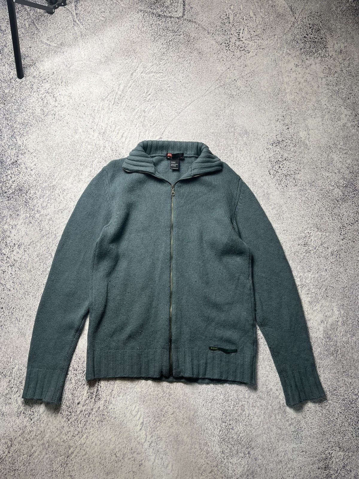 Diesel Vintage Diesel Zip Up Sweater Mini Logo Y2K Size US M / EU 48-50 / 2 - 1 Thumbnail