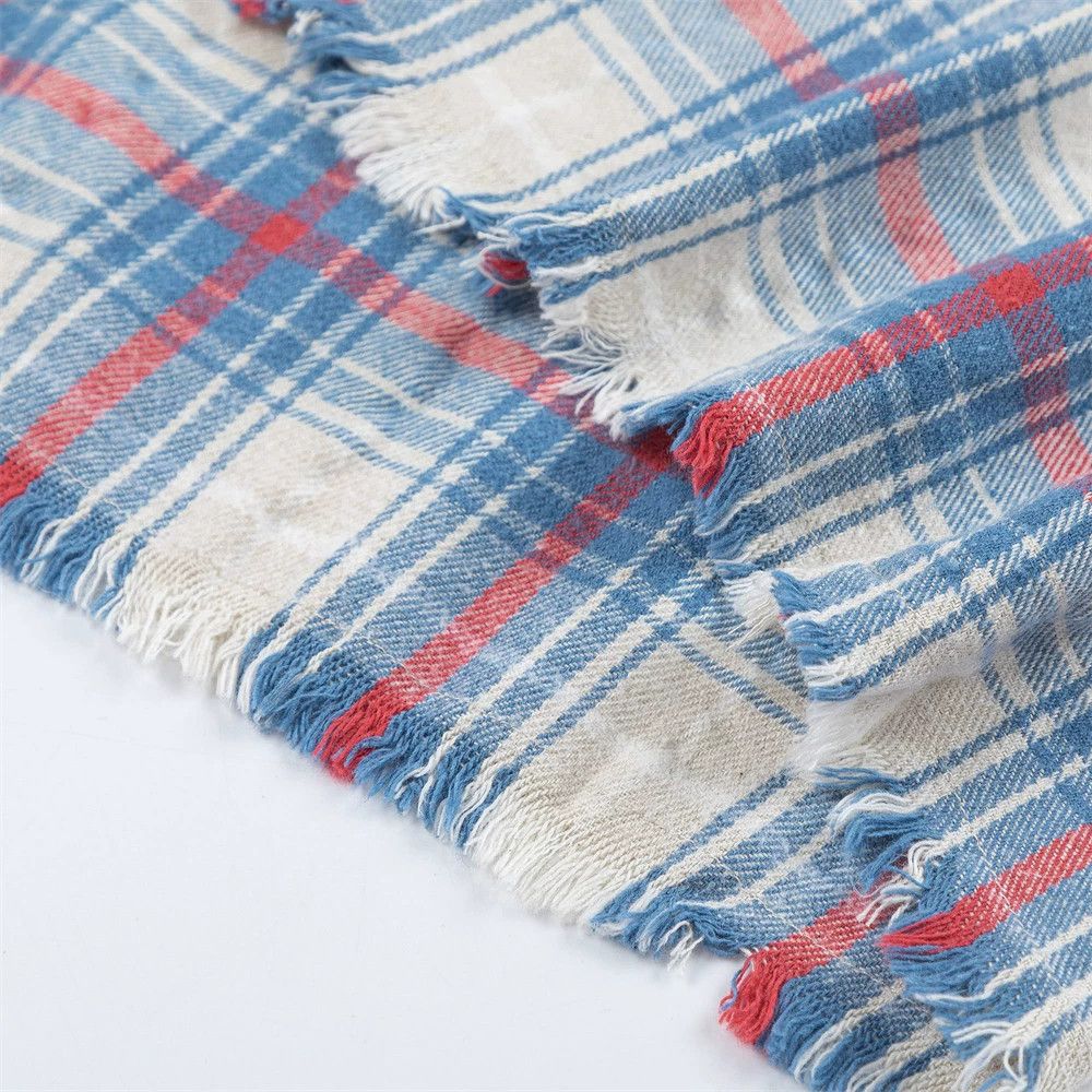 Vintage Men's loose casual distressed plaid long sleeve shirt Size US M / EU 48-50 / 2 - 5 Thumbnail