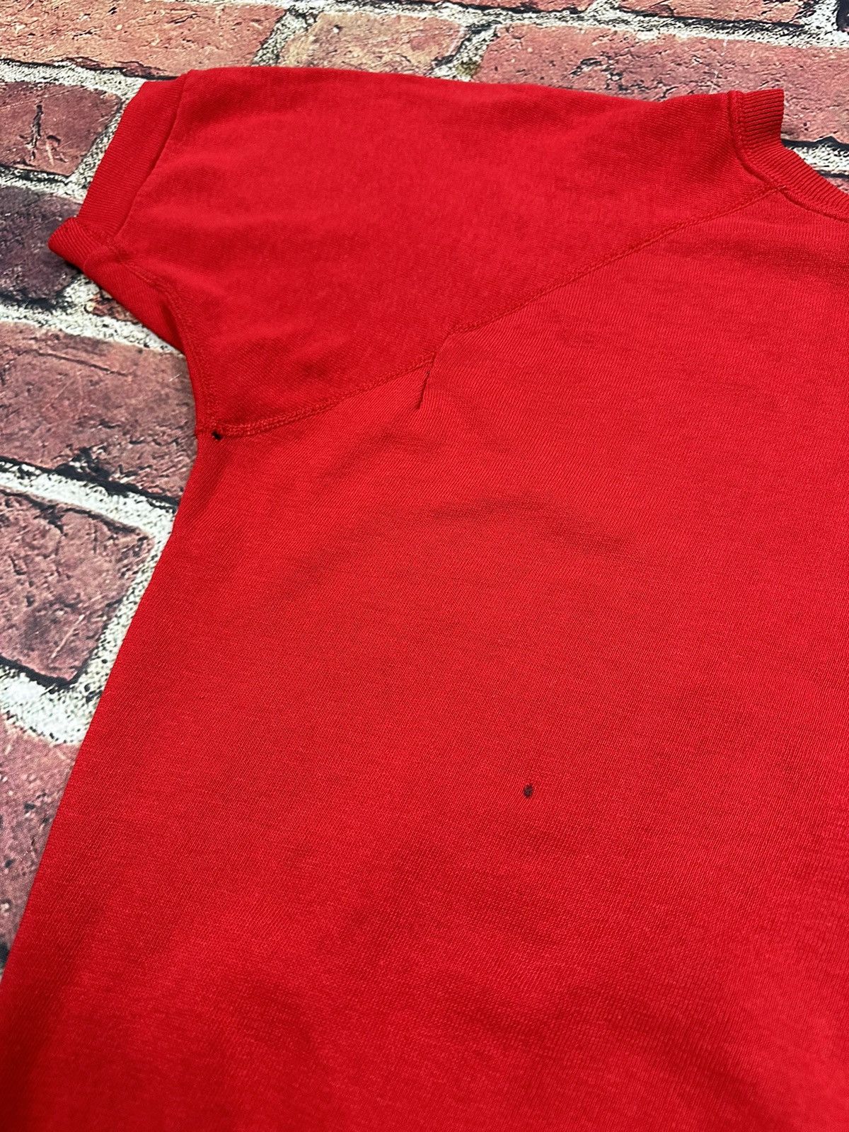 Tultex × Vintage Vintage Tultex Sweatshirt Short Sleeve Crewneck Blank Size US L / EU 52-54 / 3 - 8 Thumbnail