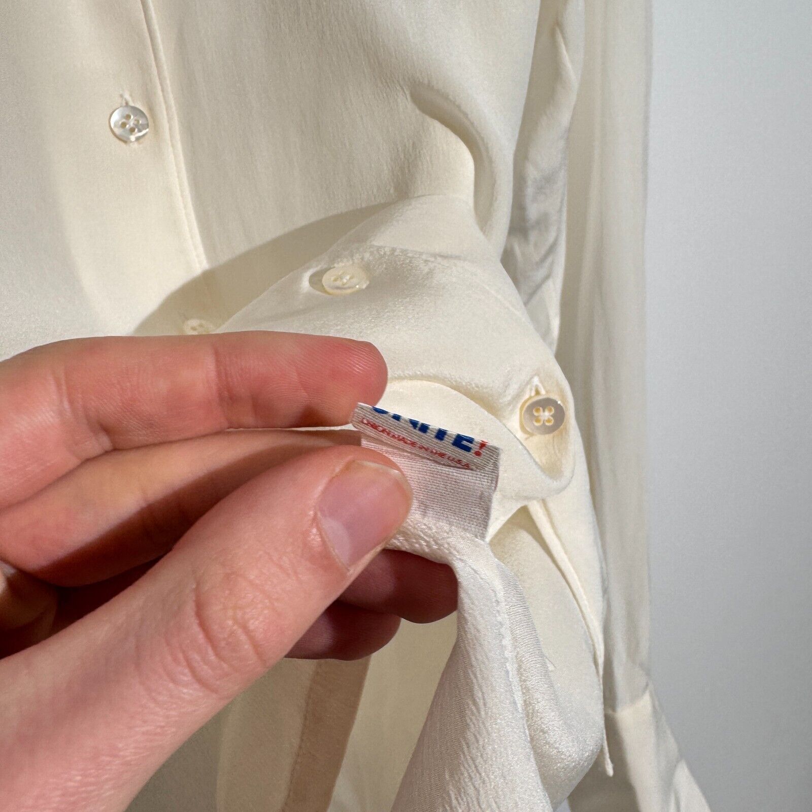 Lauren Ralph Lauren × Vintage Ralph Lauren Purple Label Women's White Silk Shirt Size 6US Size US S / EU 44-46 / 1 - 9 Thumbnail