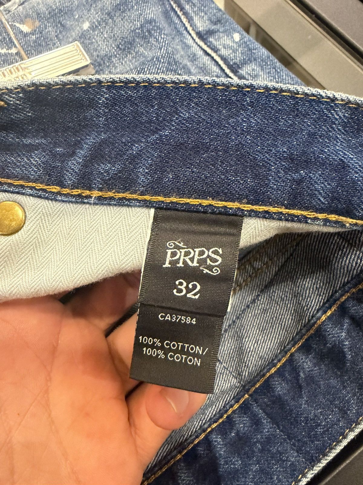 Prps PRPS Distressed Patchwork Acid Wash Jeans Size US 32 / EU 48 - 4 Thumbnail