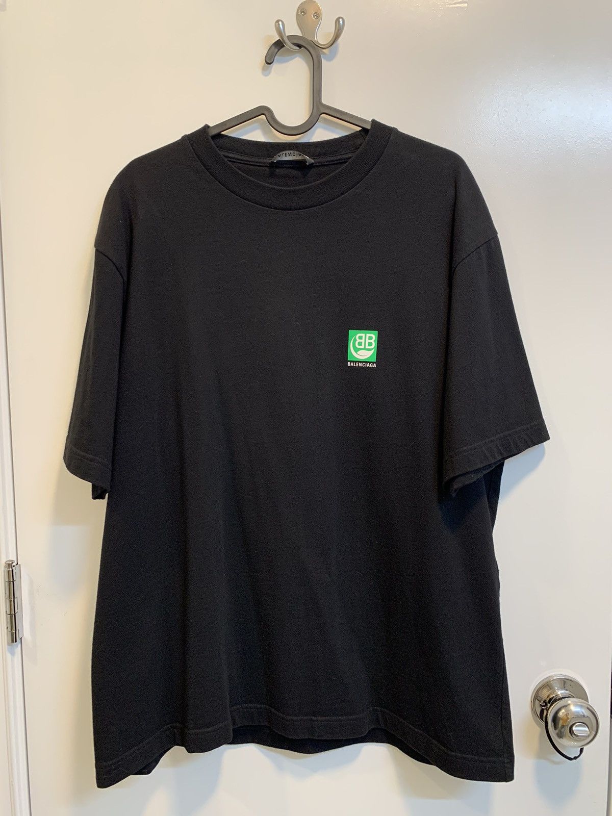 Balenciaga Balenciaga Green Logo Tee Size US M / EU 48-50 / 2 - 1 Thumbnail