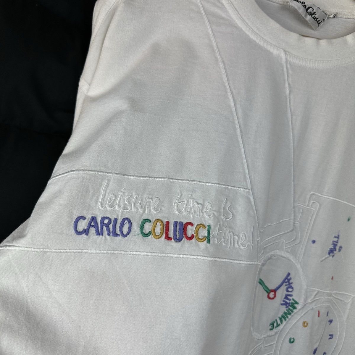 Carlo Colucci Carlo Colucci Vintage 90s Time T-Shirt Rare Archival XL Size US XL / EU 56 / 4 - 7 Thumbnail