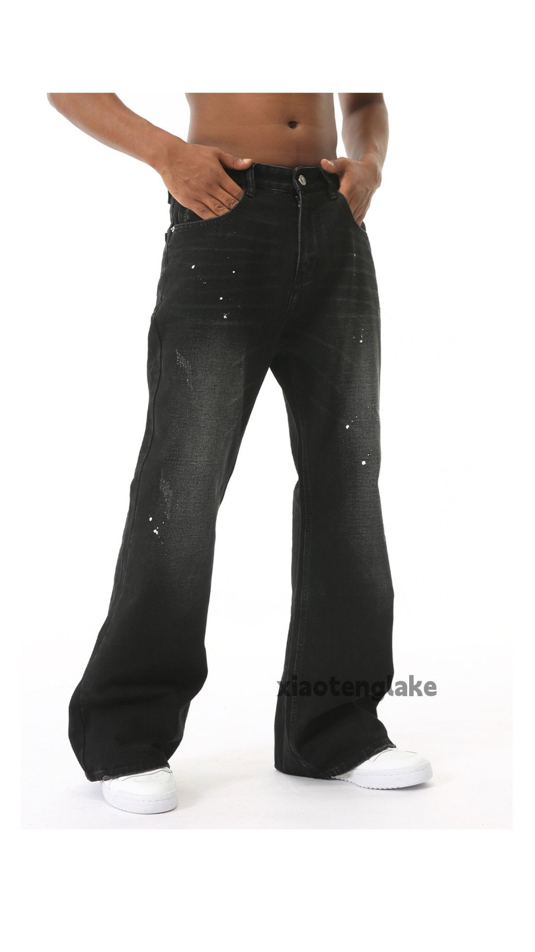 Jean × Vintage Washed faded cleanfit yuppie bootcut flared y2k jeans Size US 33 - 7 Thumbnail