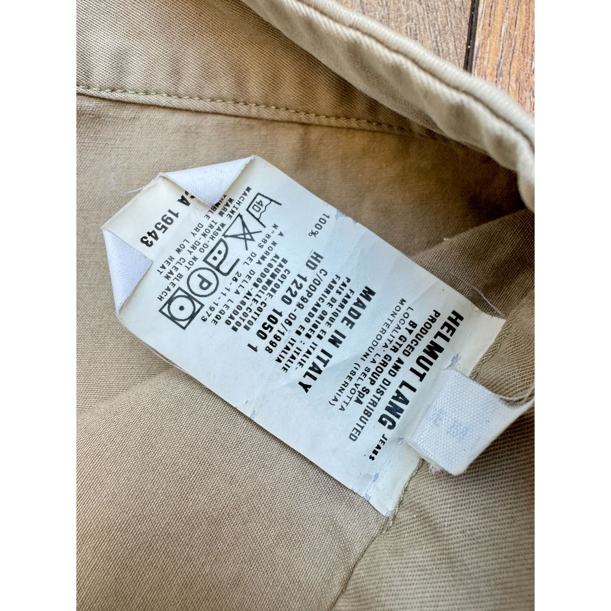 Helmut Lang Light Beige Cotton Trousers Size 30" / US 8 / IT 44 - 6 Thumbnail