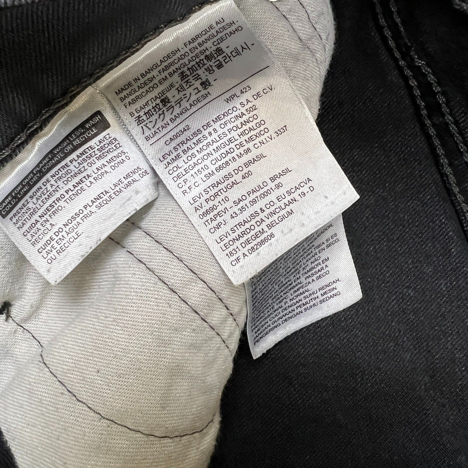 Levi's × Vintage Levi's 511 Jeans 32x28 Gray Slim Fit American Denim Pants Size US 32 / EU 48 - 8 Thumbnail