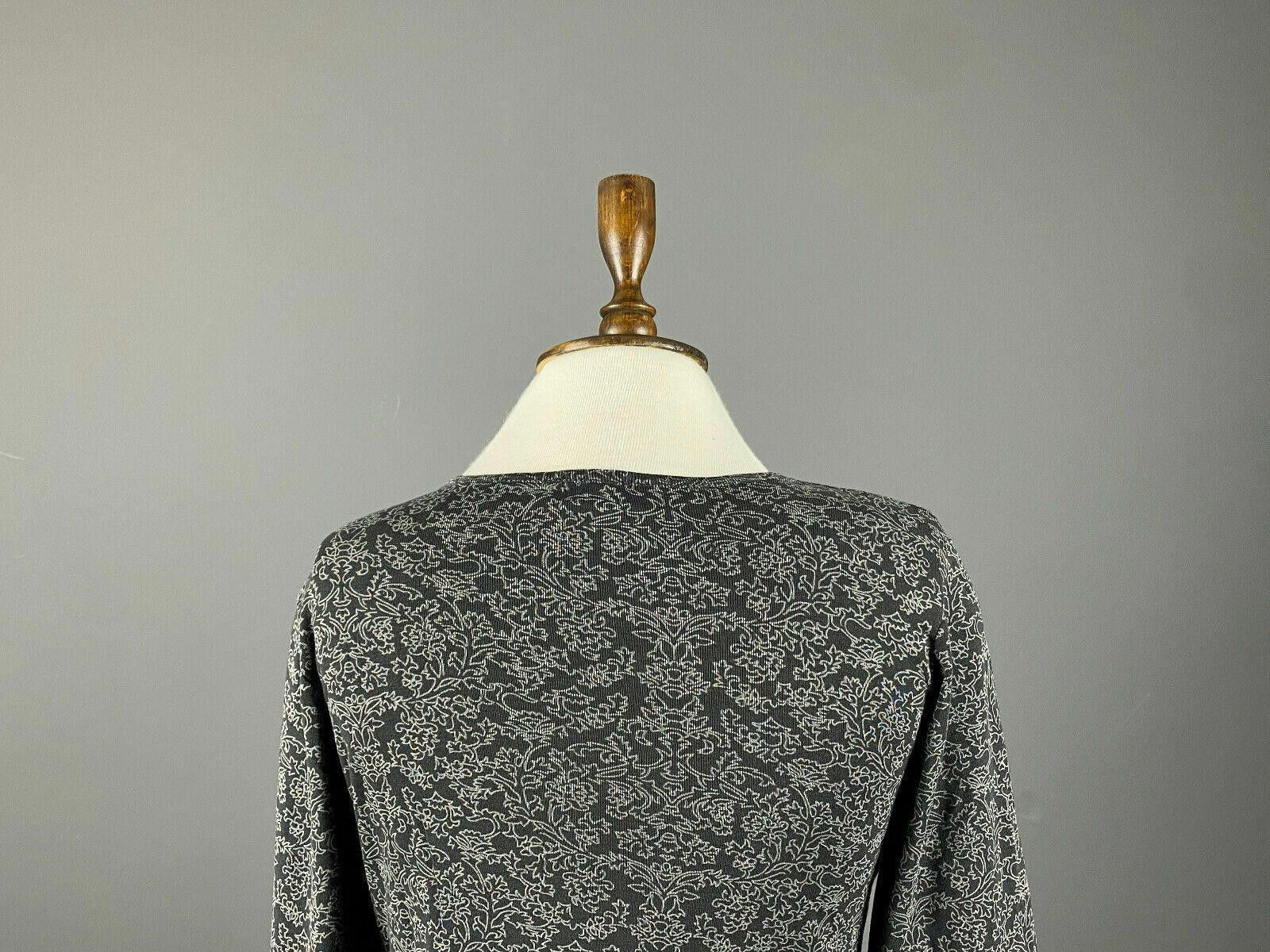 Designer Deerberg by Oska Gray Floral Floral Pullover Sweater Size S Size S / US 4 / IT 40 - 6 Thumbnail