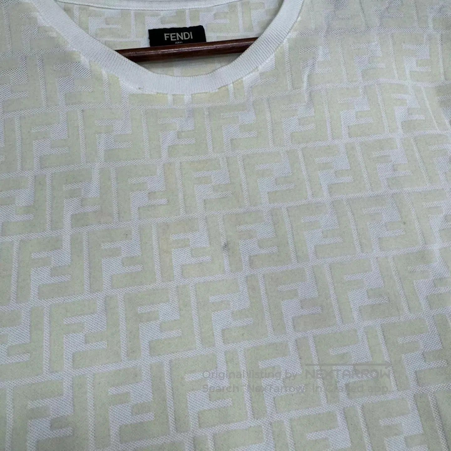 Fendi Beige Patterned Short. Size US XXS / EU 40 - 4 Thumbnail