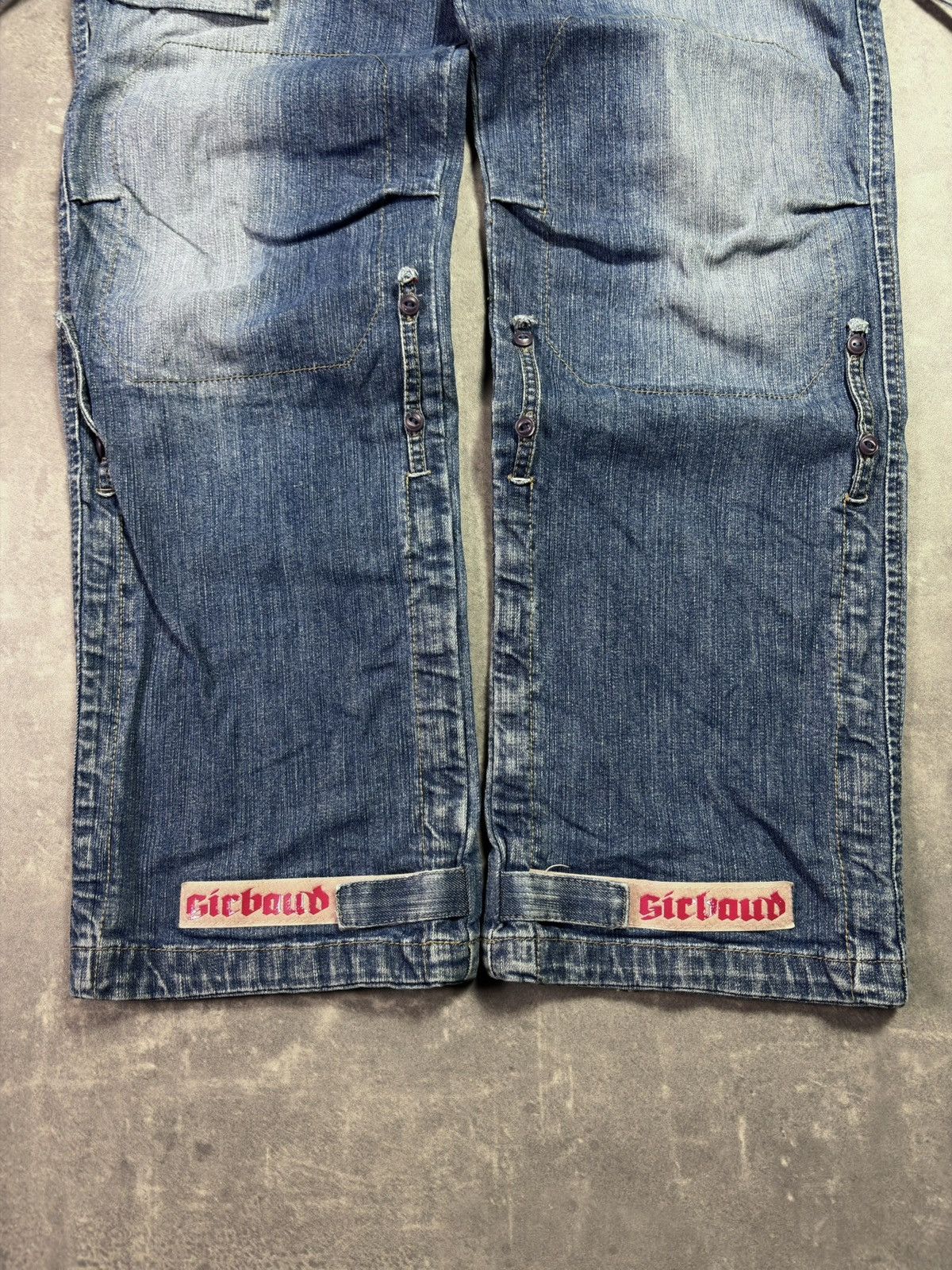 Marithe + Francois Girbaud 00s Marithe + Francois Girbaud Logo Bondage Straps Denim 32 Size US 32 / EU 48 - 6 Thumbnail