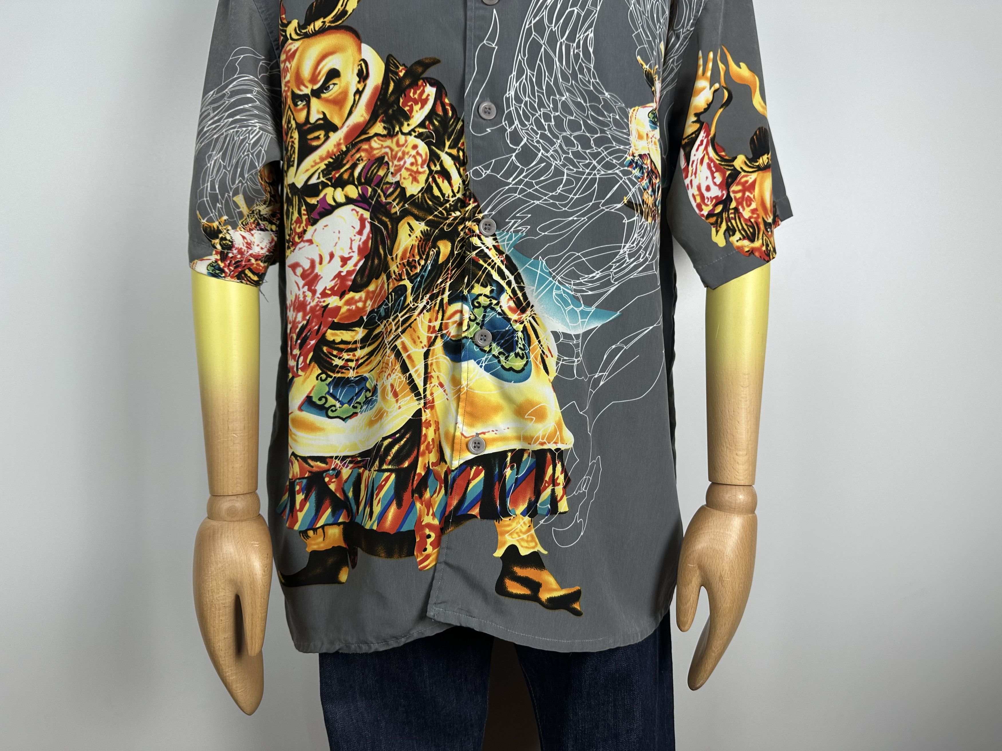 Vintage Dragon Vintage Button down Shirt Oxyzone 90s oversized Size US XL / EU 56 / 4 - 3 Thumbnail