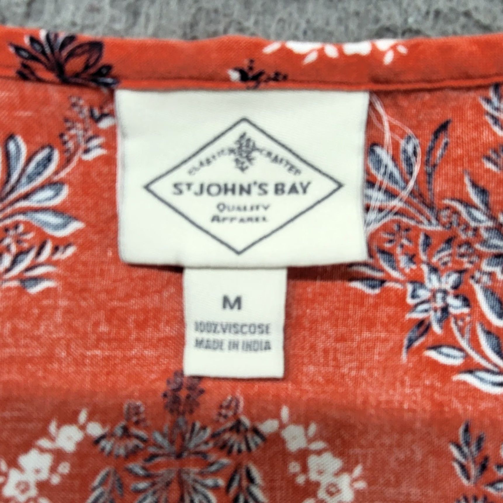 Vintage St John’s Bay Shirt Women's Size M Bohemian Tunic Top Cold Shoulder Blouse Boho Size M / US 6-8 / IT 42-44 - 4 Thumbnail