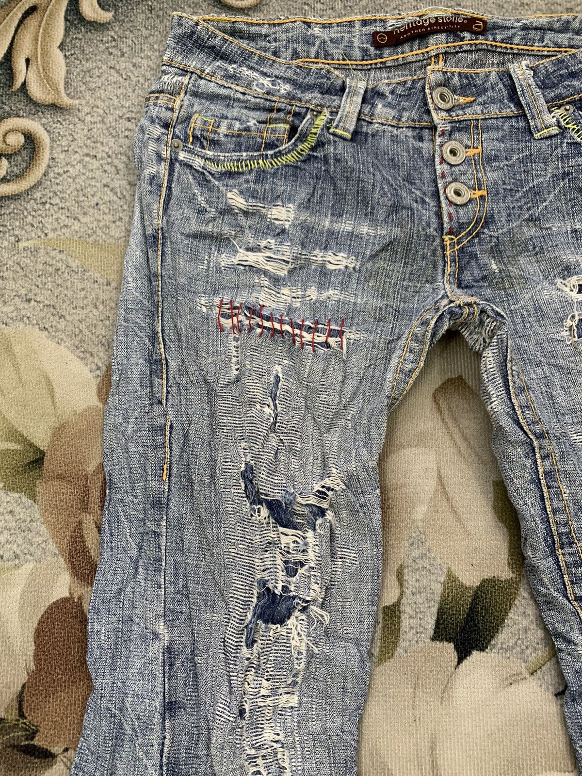 Other Distress Heritage Stone Directivity Denim Pant Size US 34 / EU 50 - 6 Thumbnail