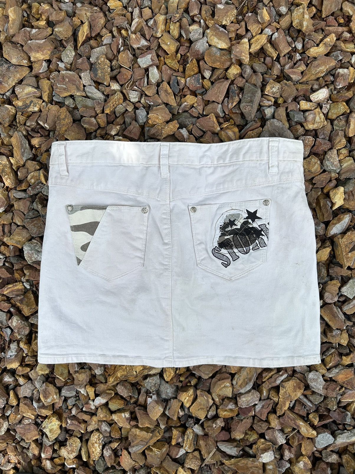 Hysteric Glamour × Japanese Brand Peace Love Japanese Mini Skirt Y2K Size 24" / US 00 / IT 34 - 2 Thumbnail