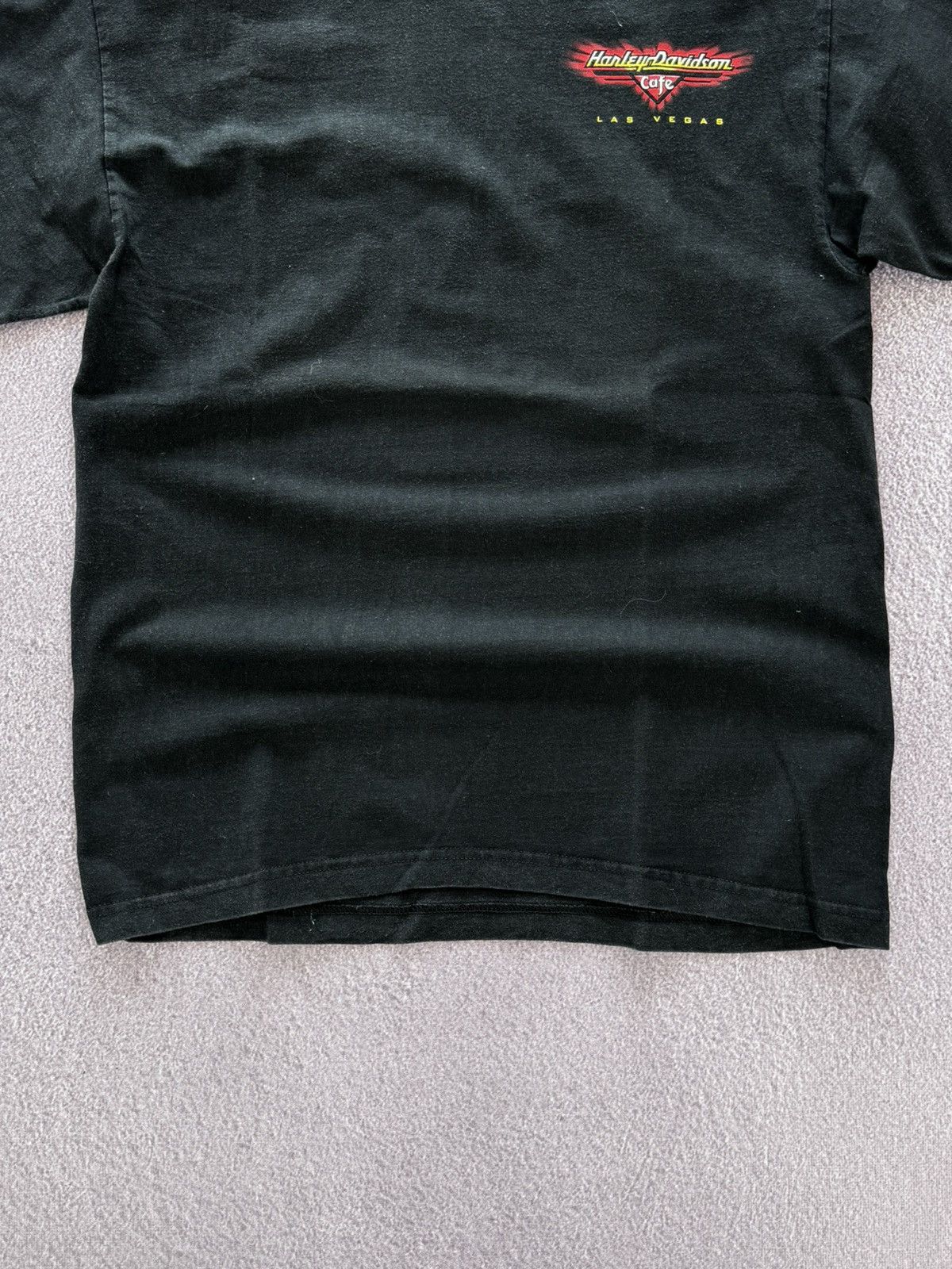 Harley Davidson 90’s Harley Davidson Faded Look Crazy Print Biker T-Shirt Size US L / EU 52-54 / 3 - 12 Thumbnail