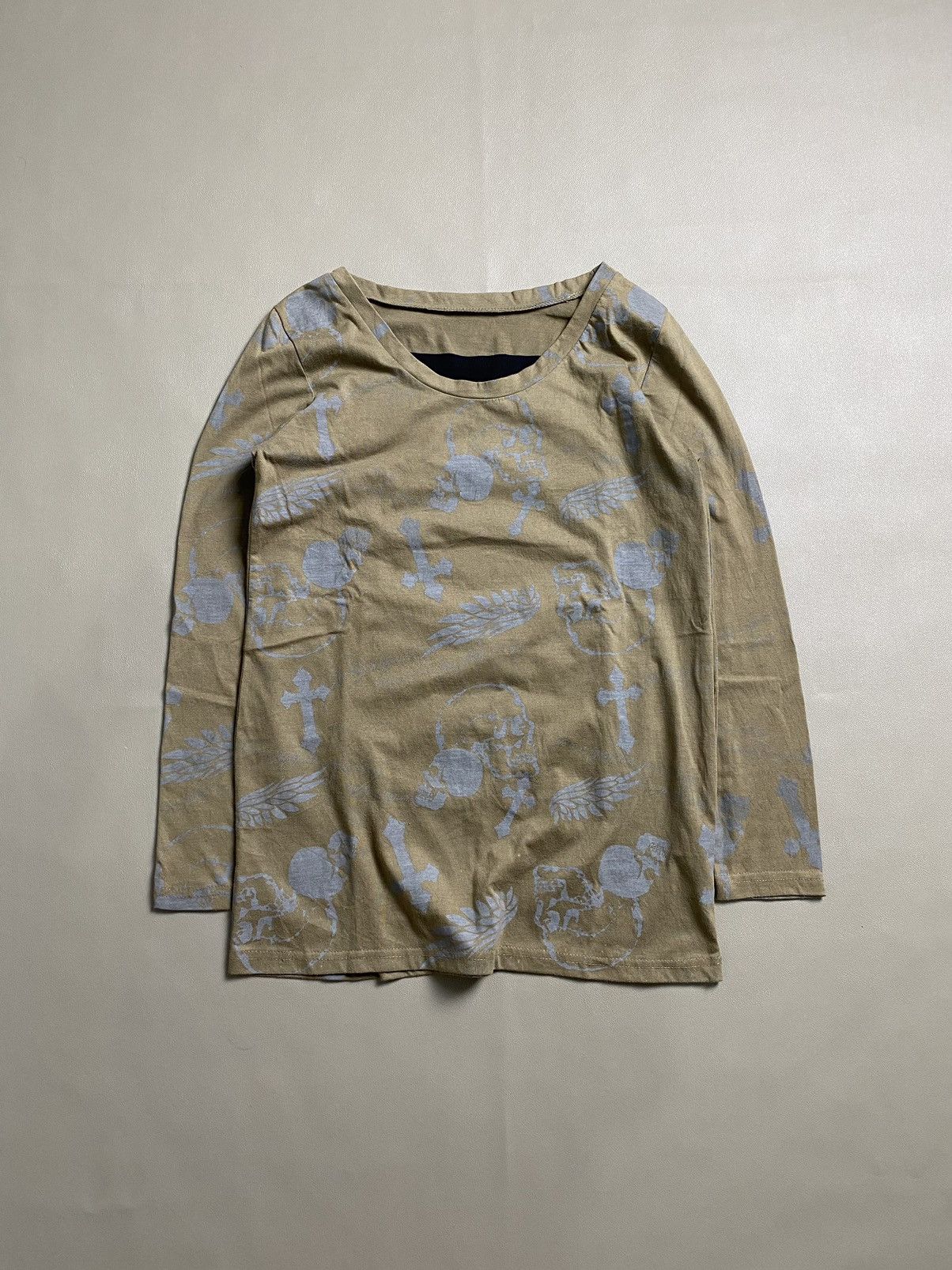 If Six Was Nine × Japanese Brand × Le Grande Bleu (L.G.B.) Unknown Gothic Skull Cross Longsleeve Size US S / EU 44-46 / 1 - 1 Thumbnail
