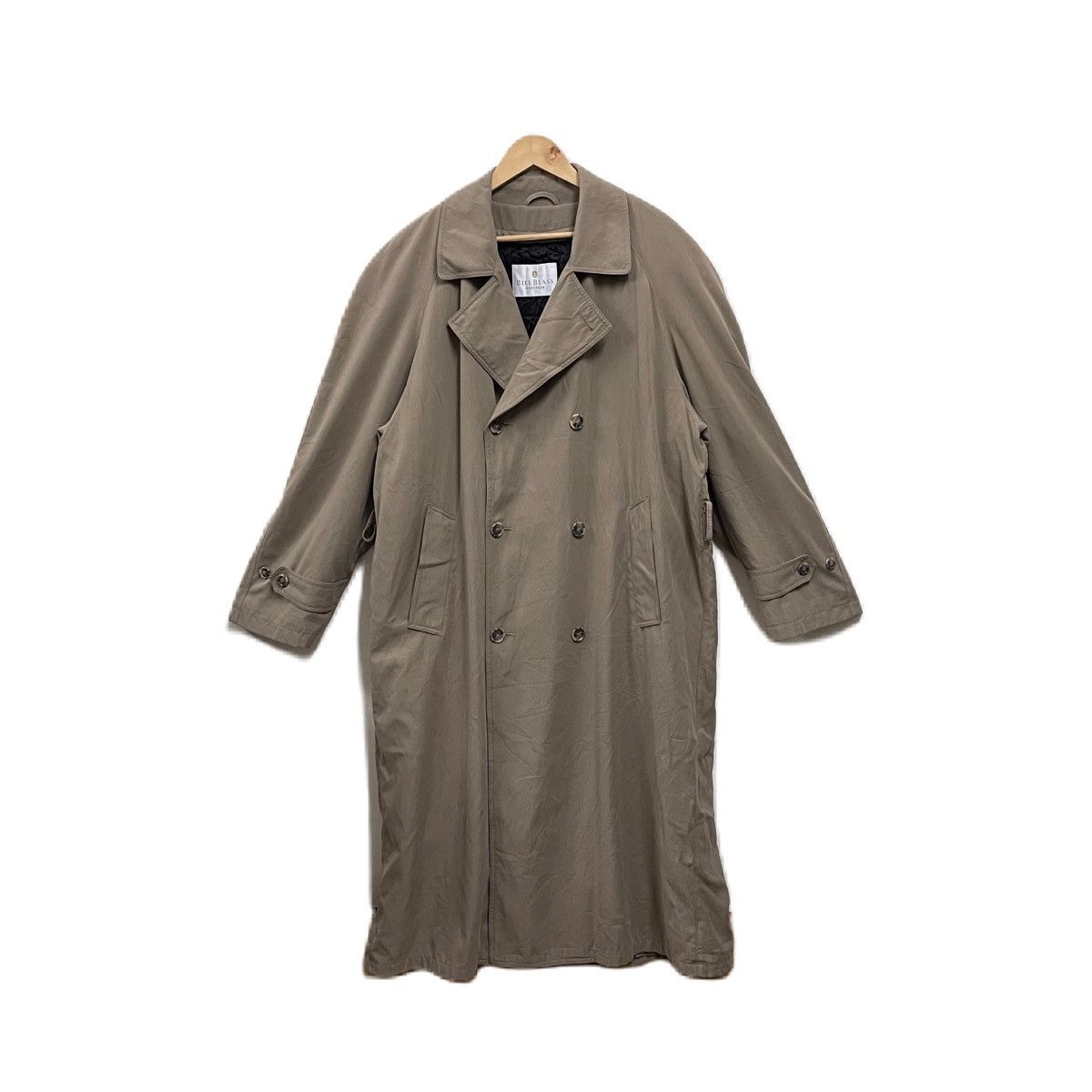 image of Bill Blass Trench Coat Double Breast in Beige, Men's (Size XL)