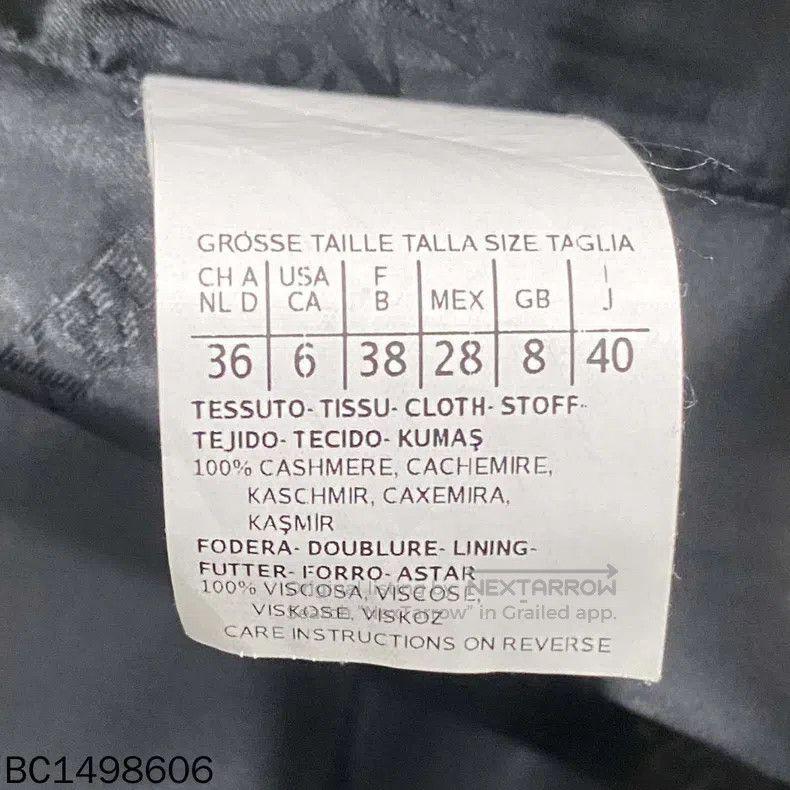 Max Mara Max Mara Black long cashmere coat Size S / US 4 / IT 40 - 5 Thumbnail
