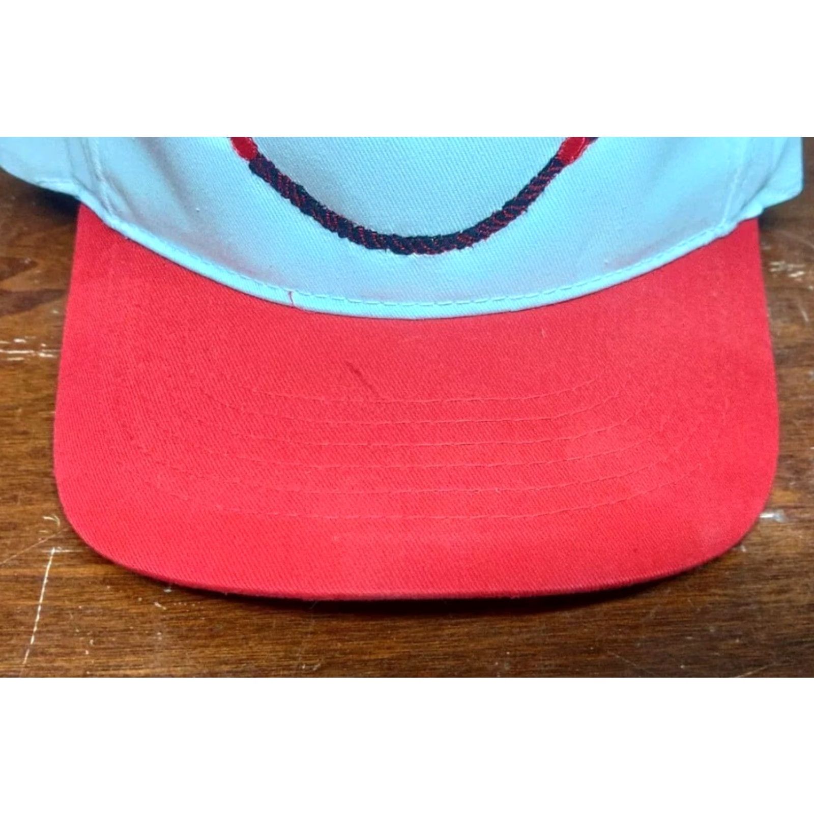 Vintage VINTAGE 80s Carolina's Rigging White Red Snapback Hat Men One Size White Cotton Foam Canvas Adjustable Trucker Hat Fishing Theme 80s Mens Size ONE SIZE - 3 Thumbnail