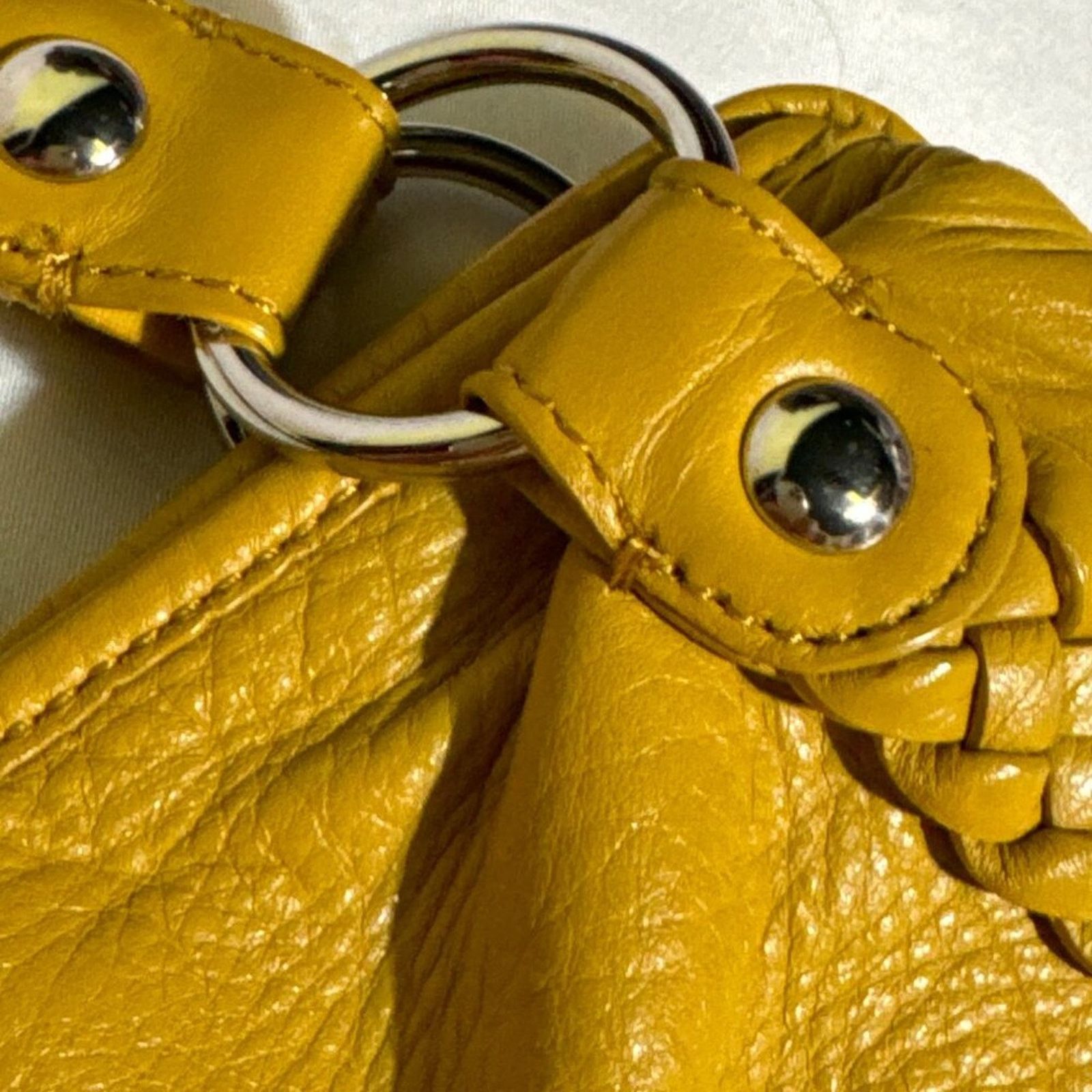 Banana Republic Banana Republic Shoulder Bag Hobo Mustard Braided Handle Size ONE SIZE - 4 Thumbnail