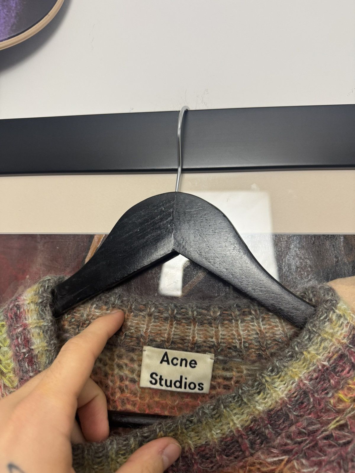 Acne Studios RARE GRAIL acne studios multicolor mohair knit sweater hype Size US M / EU 48-50 / 2 - 4 Thumbnail