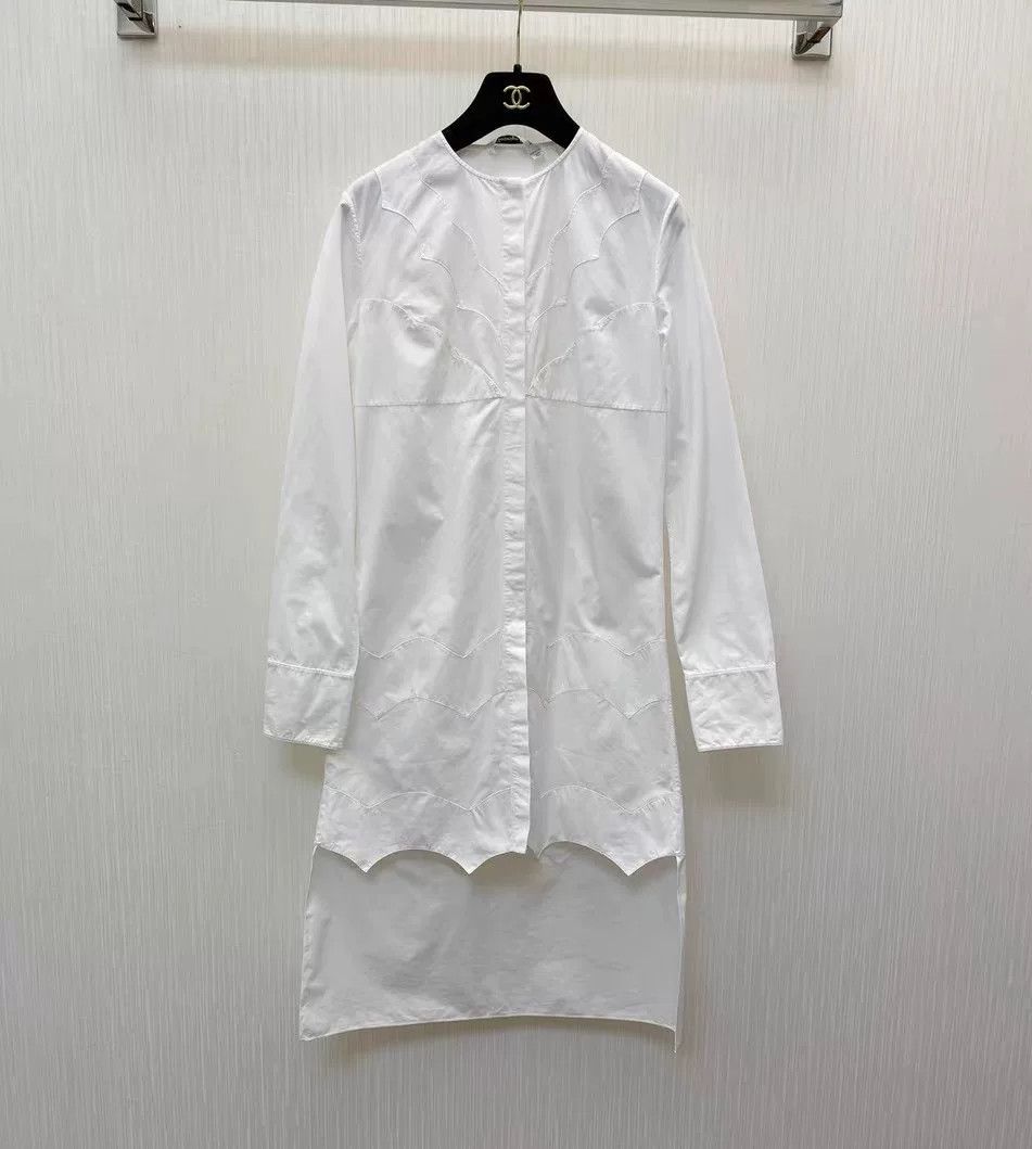 Dior dior white shirt dress with lace details Size US S / EU 44-46 / 1 - 1 Thumbnail