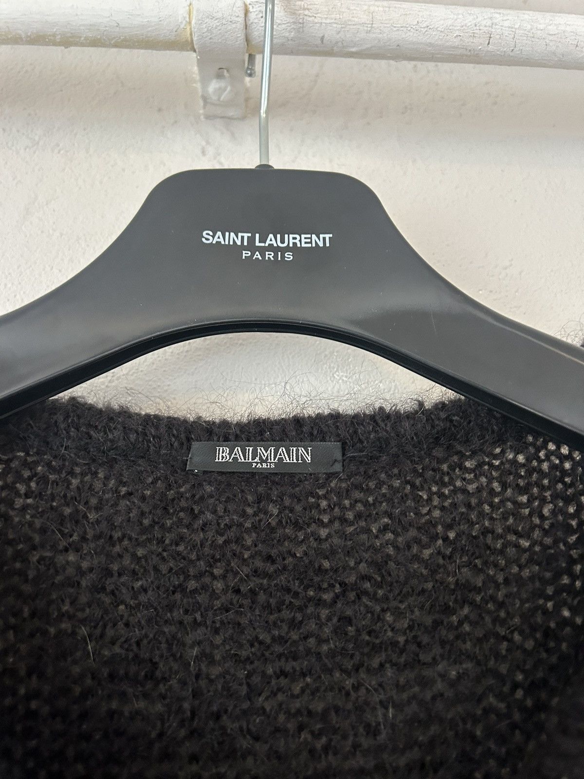 Balmain Mohair Sweater Size US L / EU 52-54 / 3 - 4 Thumbnail