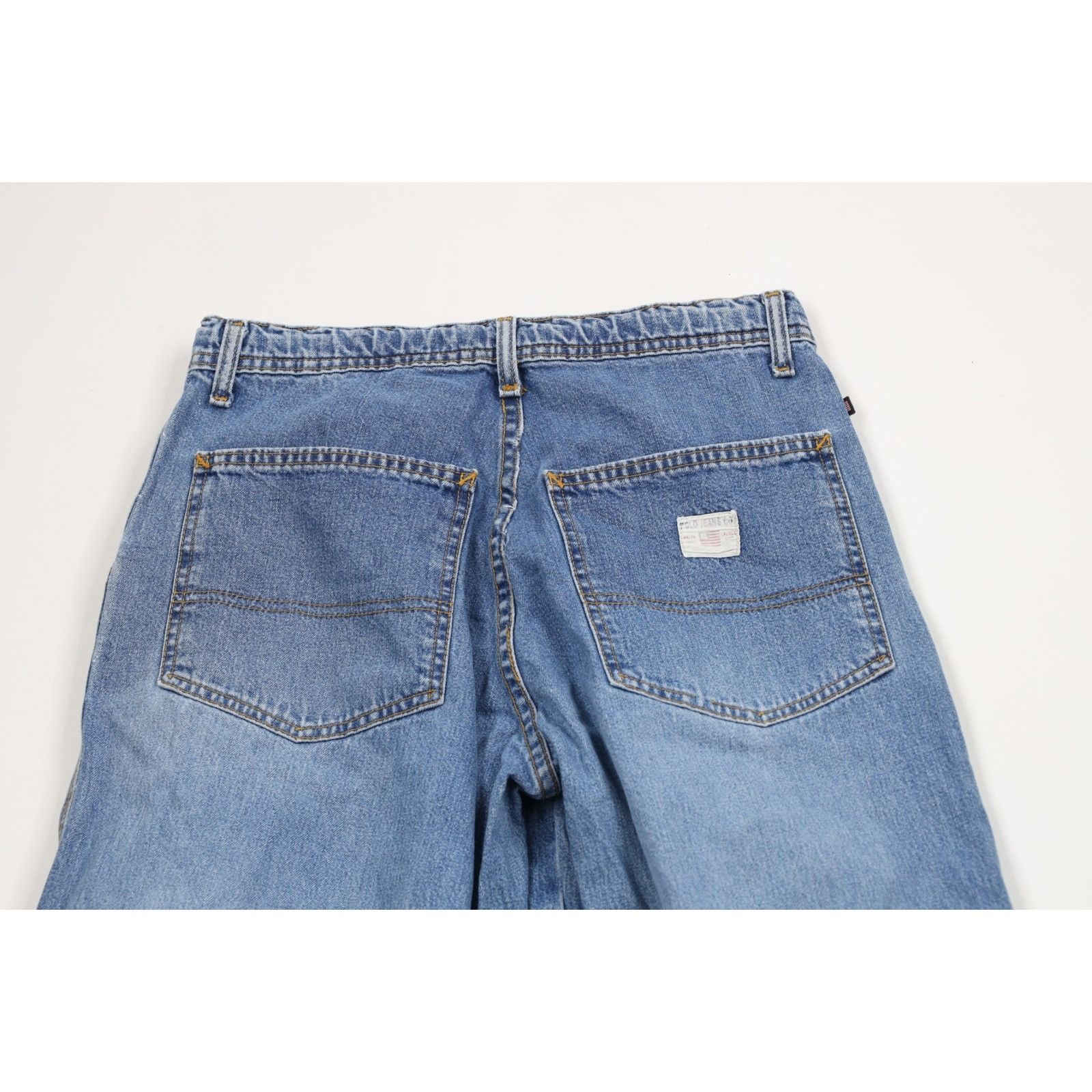 Polo Ralph Lauren Vintage 90s Ralph Lauren Faded Spell Out Wide Leg Jeans Size US 30 / EU 46 - 10 Thumbnail