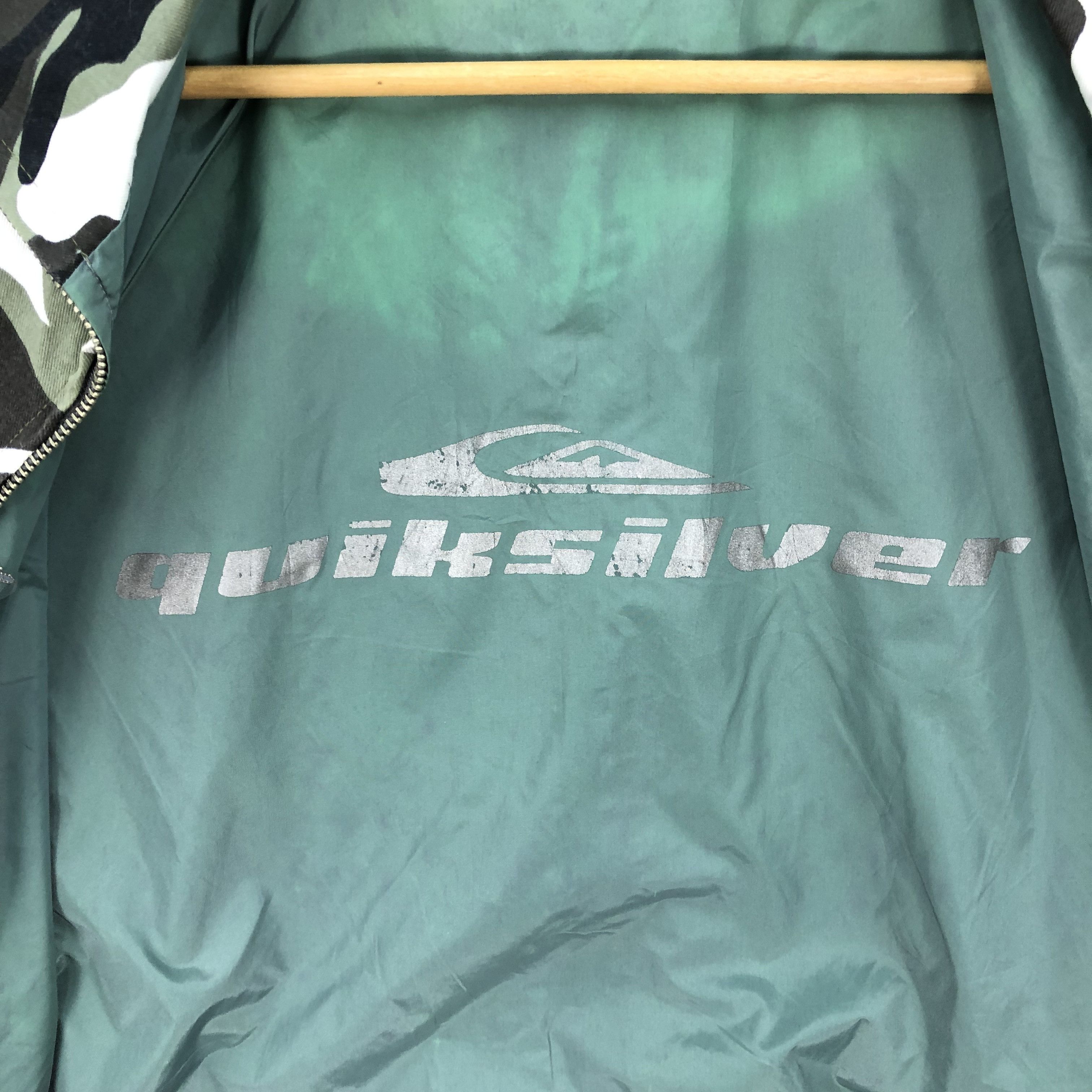 Quiksilver × Vintage Vintage Quiksilver Reversible Camouflage Windbreaker Jacket Size US M / EU 48-50 / 2 - 9 Thumbnail