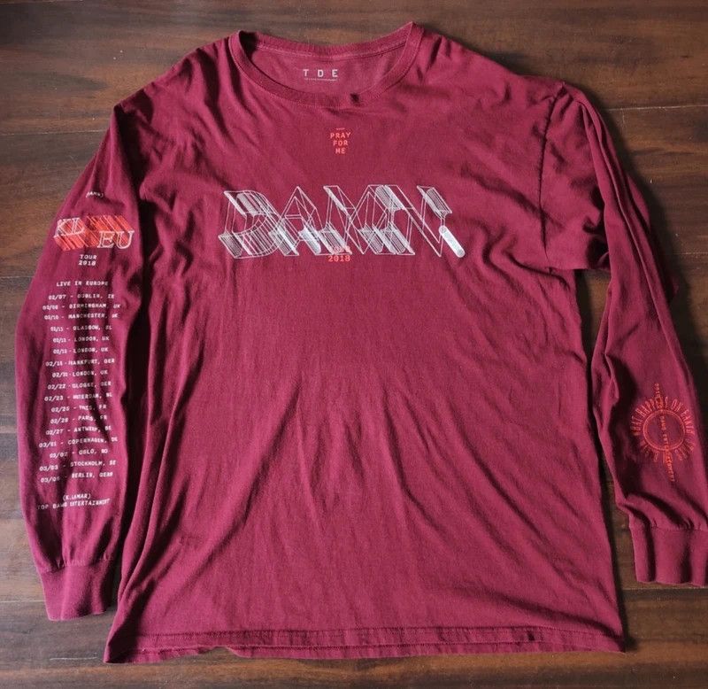 Kendrick Lamar Kendrick Lamar DAMN tour Longsleeve XL Size US XL / EU 56 / 4 - 1 Thumbnail