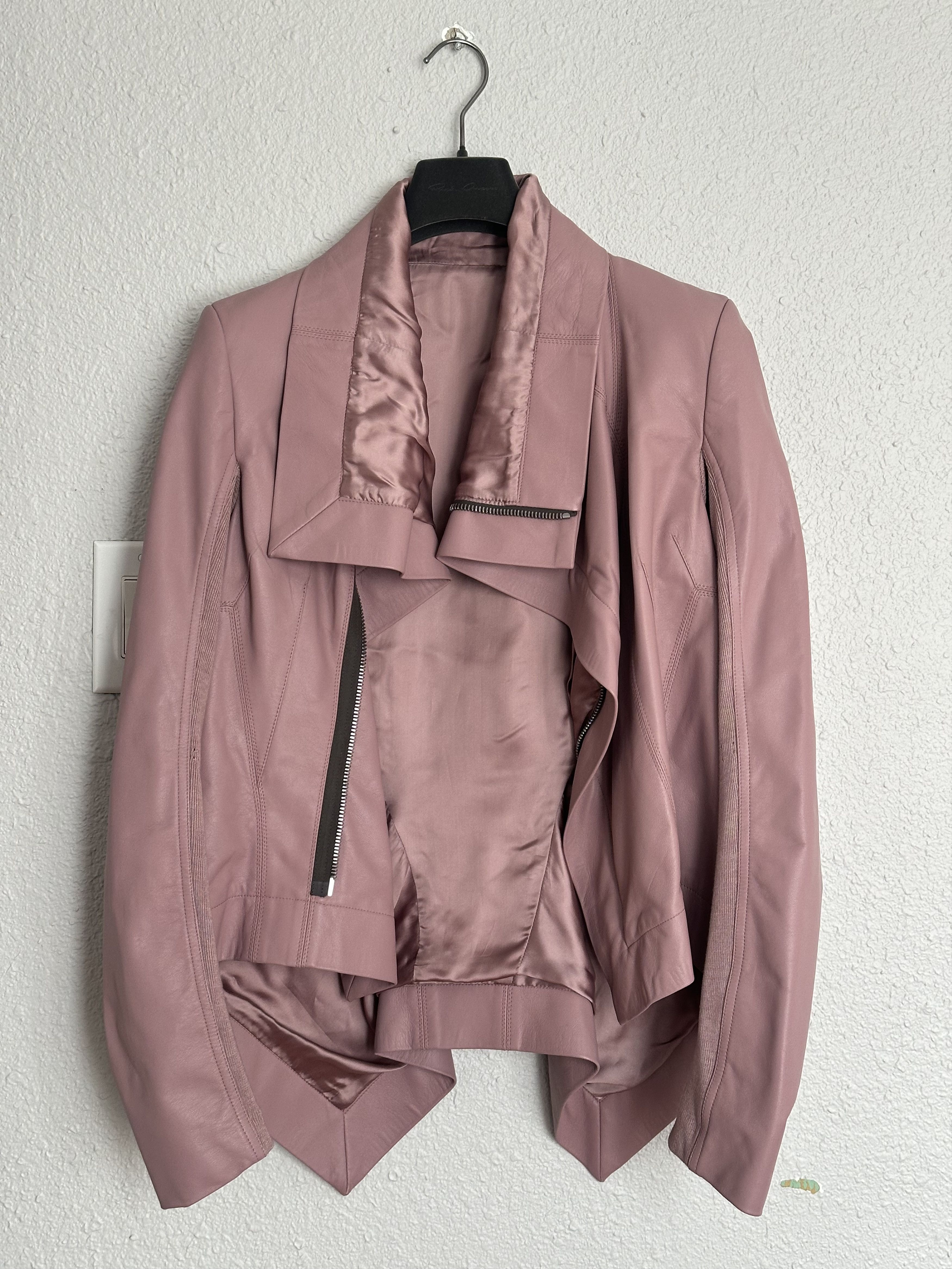 Rick Owens SS24 "LIDO" Leather Naska in Dusty Pink Size L / US 10 / IT 46 - 1 Thumbnail