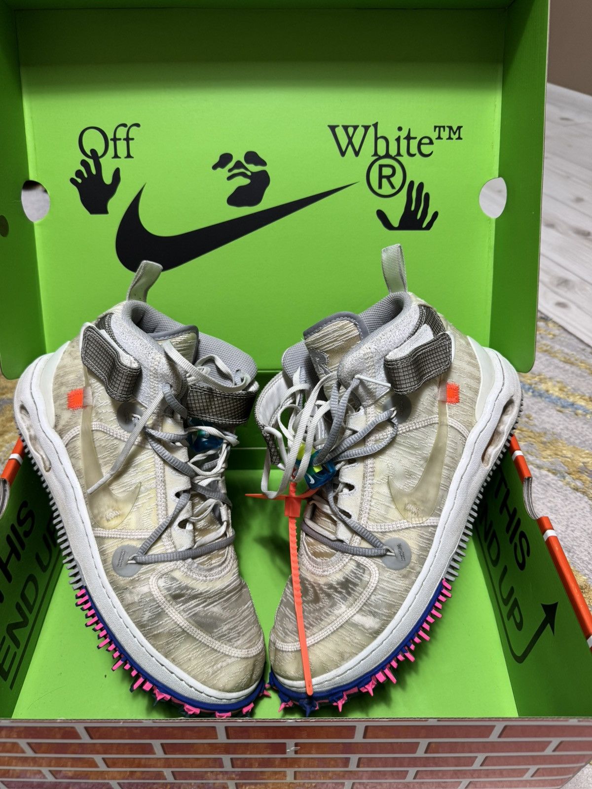 Nike × Off-White Off White x Nike air force mid Size US 12.5 / EU 45-46 - 2 Thumbnail