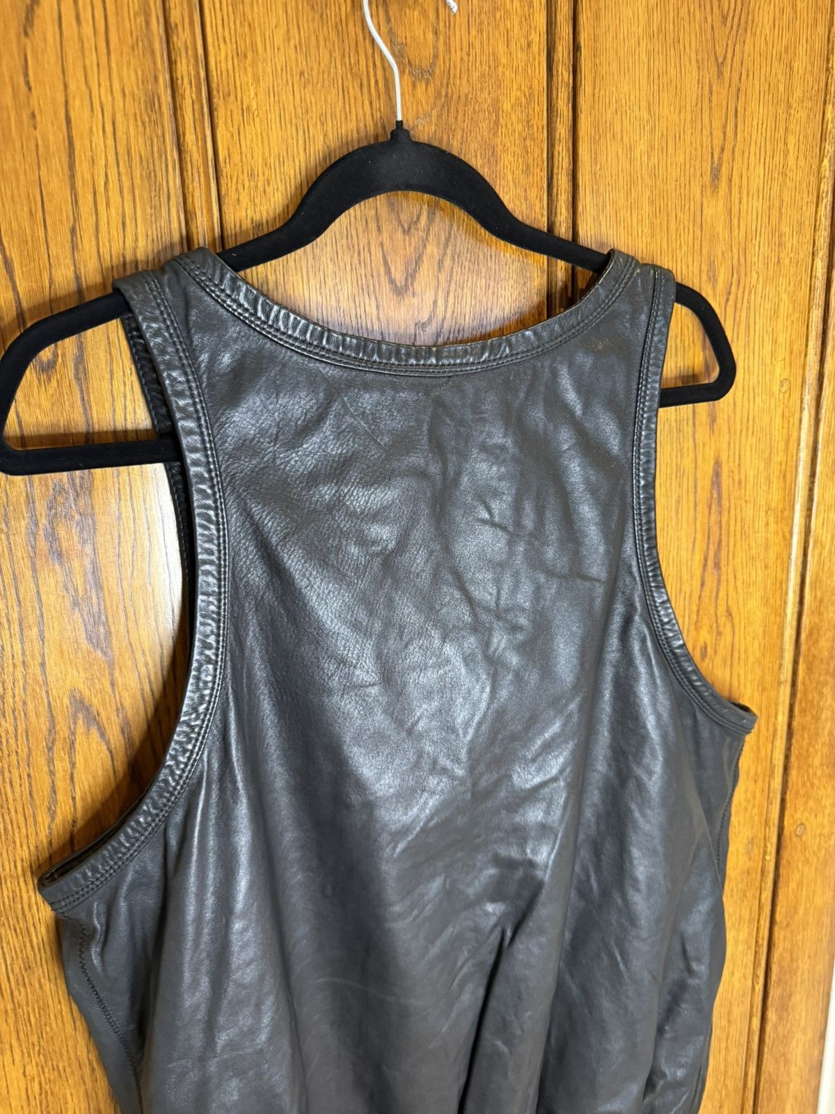 Dsquared2 SS09 Dsquared archive black leather tank vest shirt logo Size US M / EU 48-50 / 2 - 18 Thumbnail
