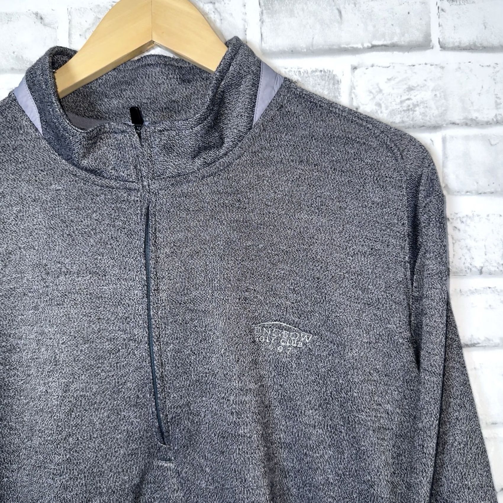 johnnie-O johnnie-O Jacket Mens 2XL Gray Polyester Windbreaker Half-Sip Pullover Size US XXL / EU 58 / 5 - 2 Thumbnail