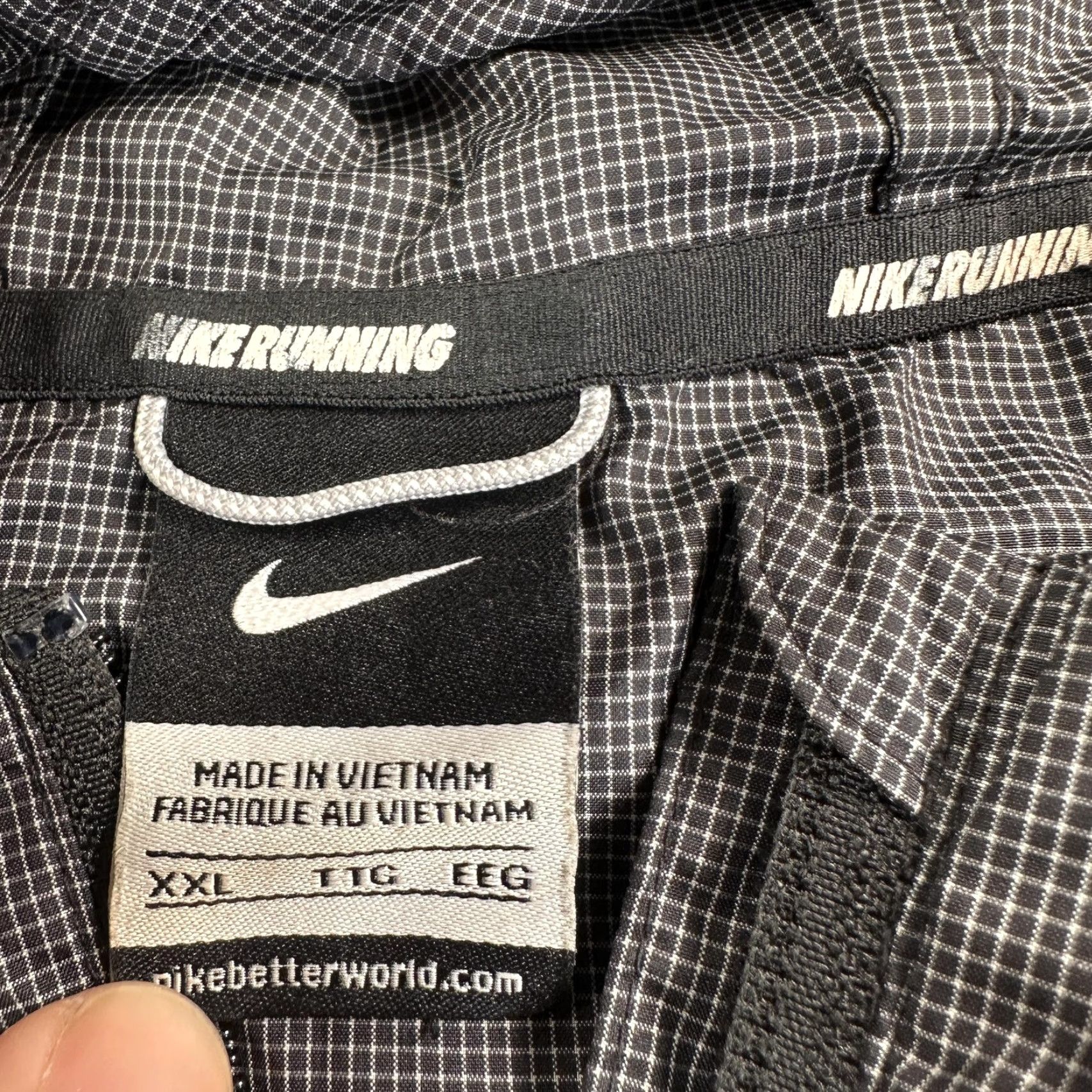 Nike Nike Running Windbreaker Jacket Mens 2XL Gray Hooded Zip Pockets Lightweight Size US XXL / EU 58 / 5 - 5 Thumbnail