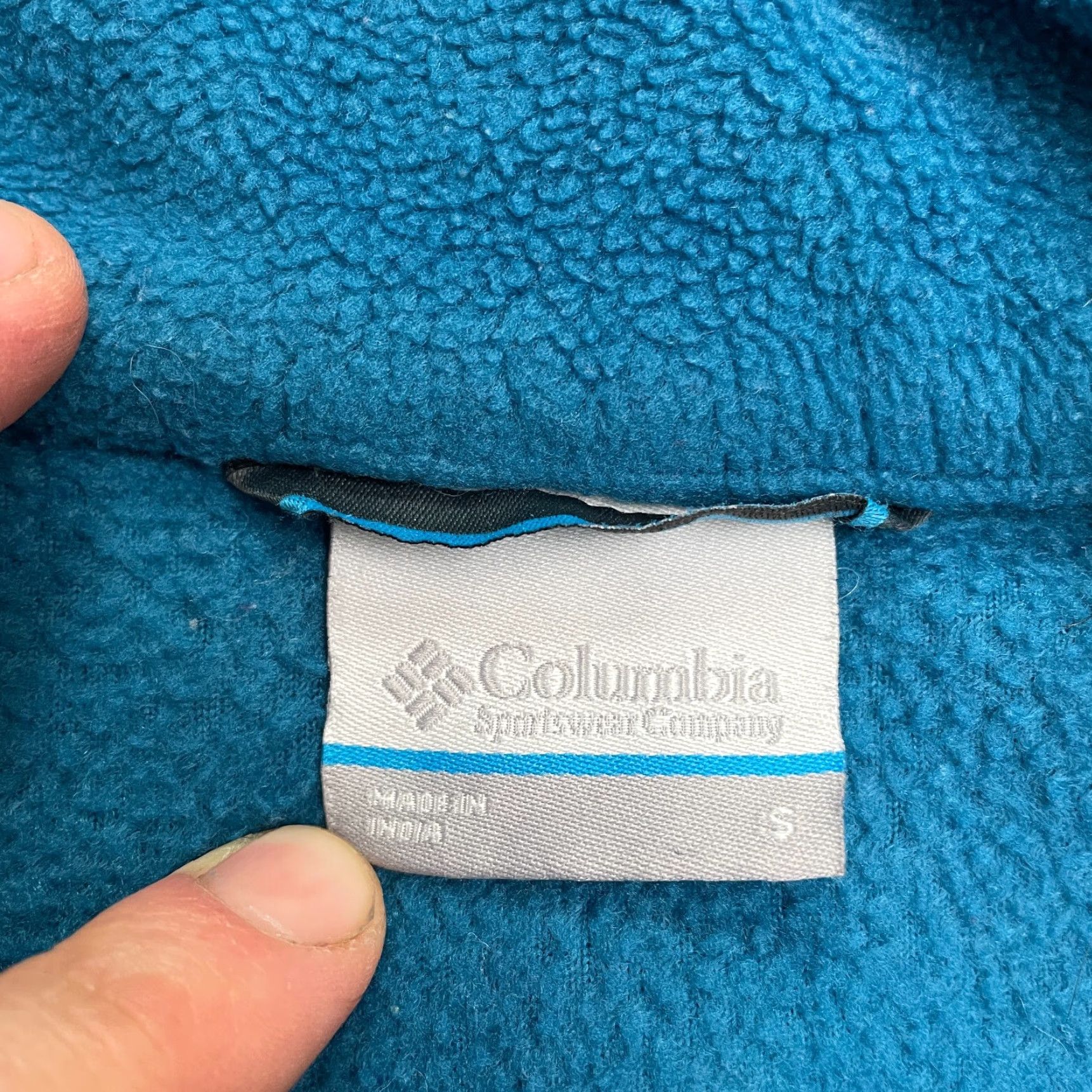 Vintage Columbia Jacket Mens Small Blue Full Zip Fleece Pockets Outdoor Steens Mountain Size US S / EU 44-46 / 1 - 4 Thumbnail